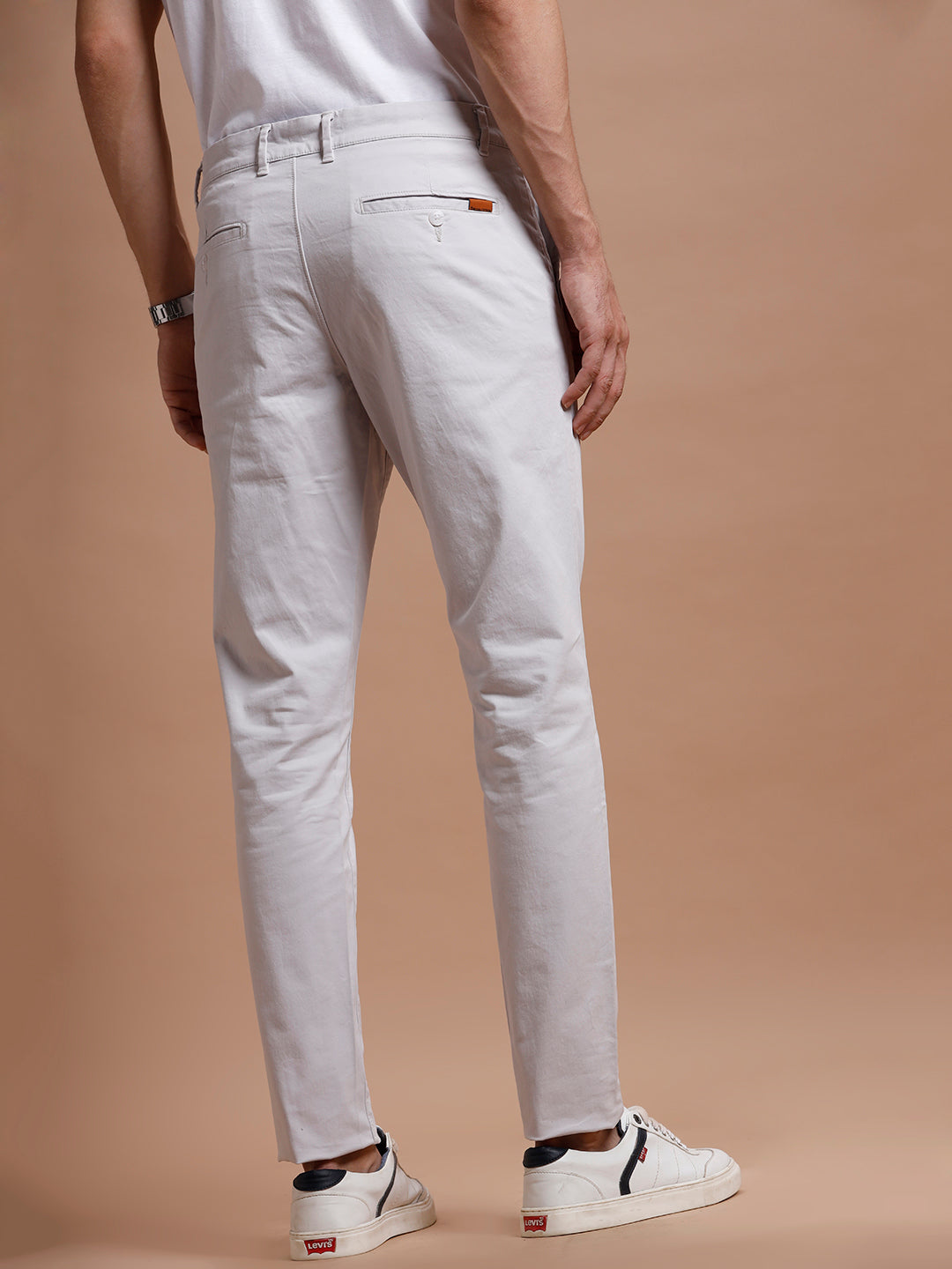Lt Grey Smart Casual Cotton Trouser Lt Grey Smart Casual Cotton Trouser