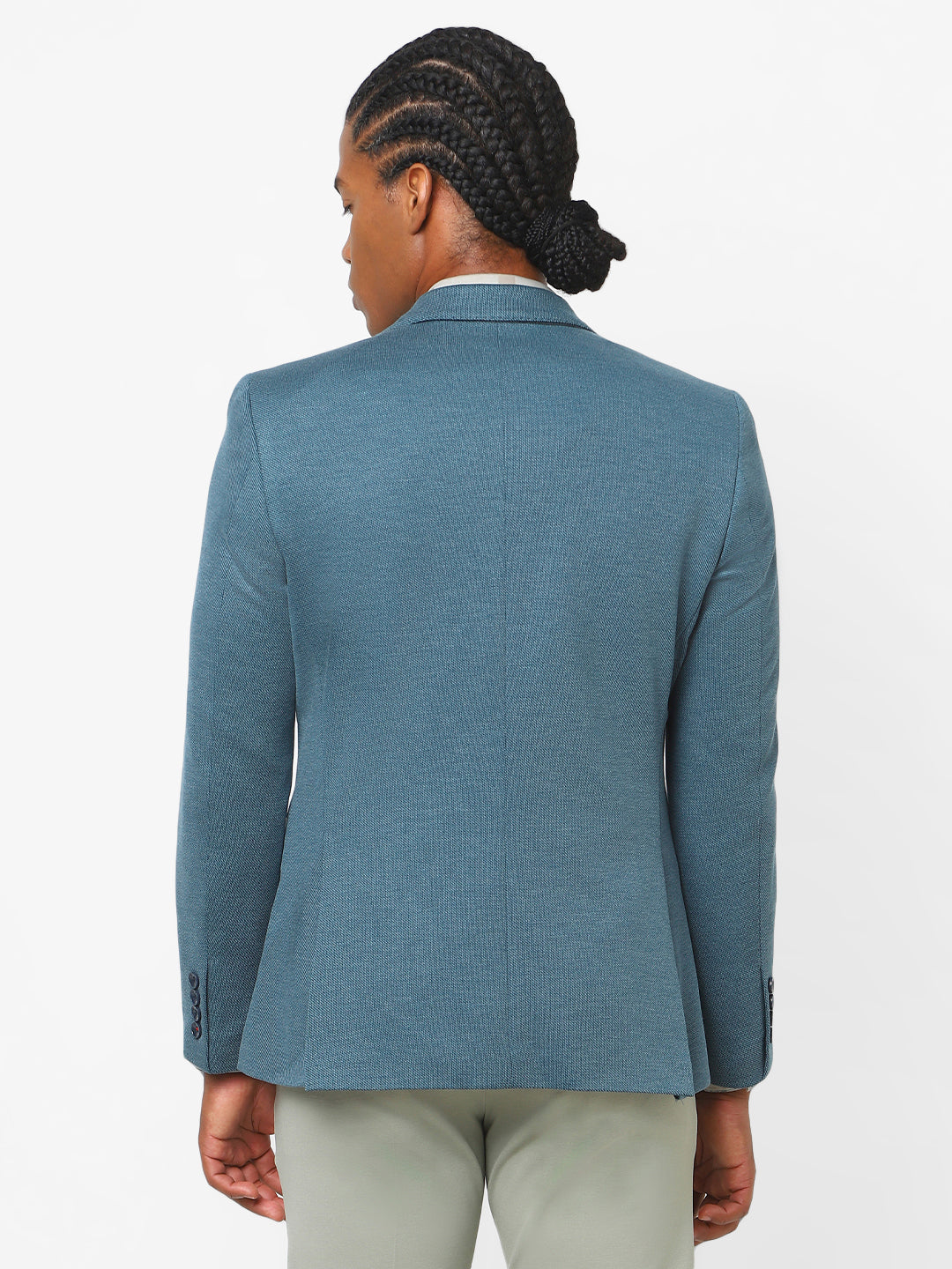 Men's Teal Blue Blazer TCJ-MILES