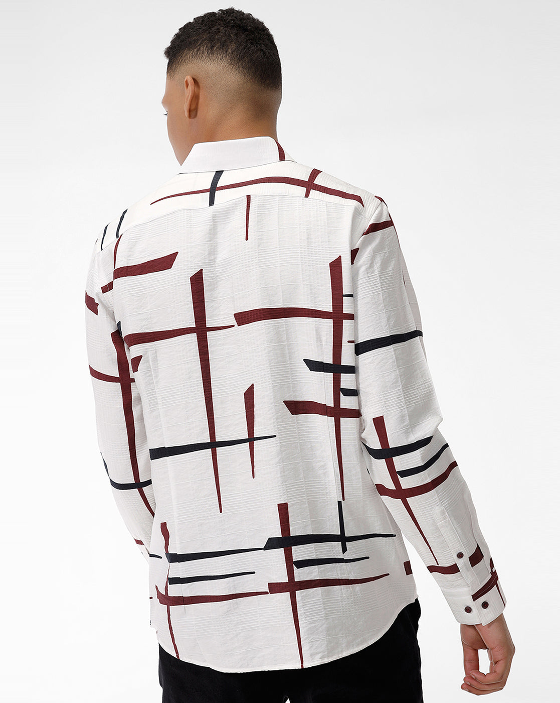 Rust Black Print Shirt
