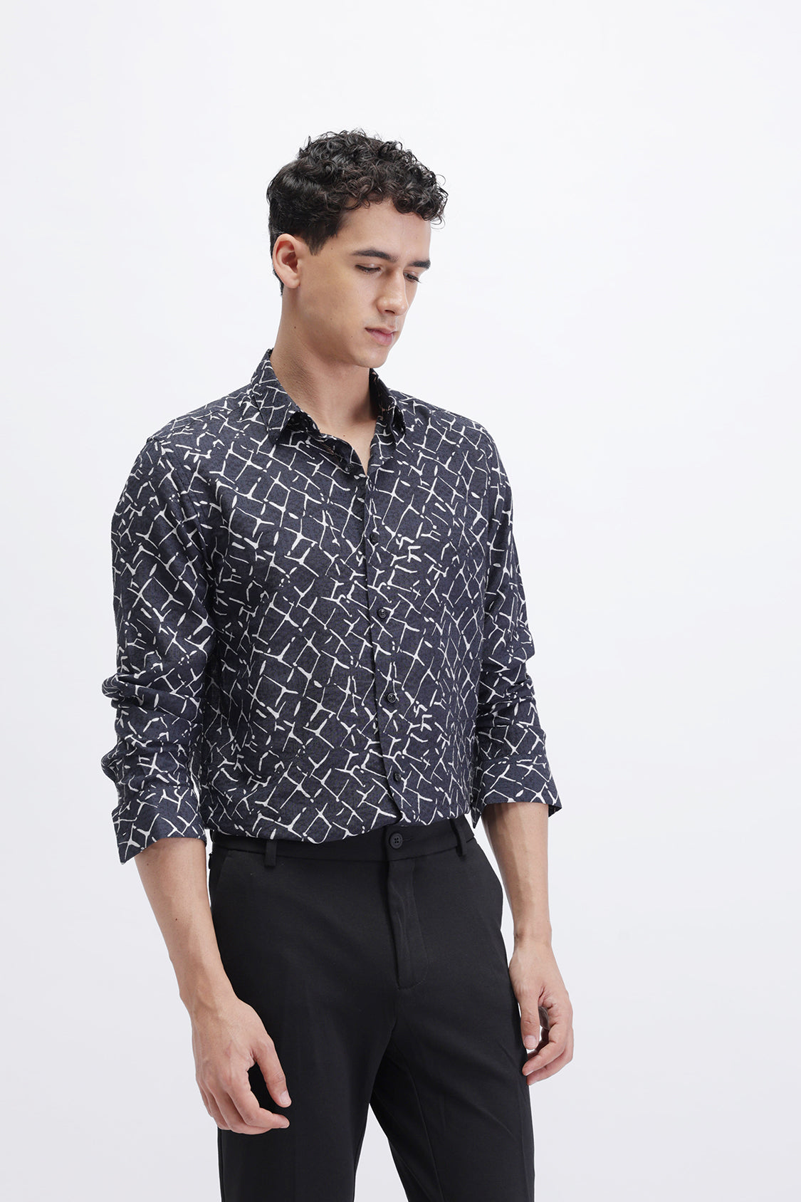 ABSTRACT PRINTED SLIM FIT SHIRT ABSTRACT PRINTED SLIM FIT SHIRT