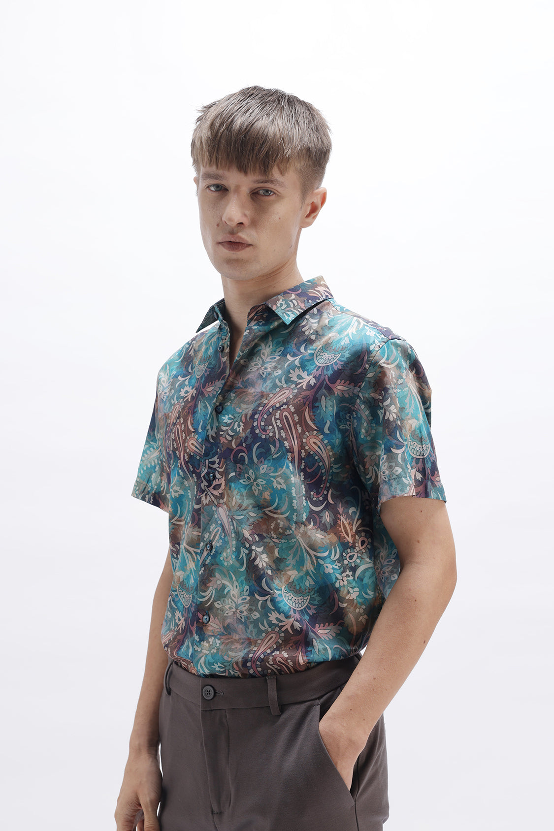 ABSTRACT PAISLEY PRINT SHIRT ABSTRACT PAISLEY PRINT SHIRT