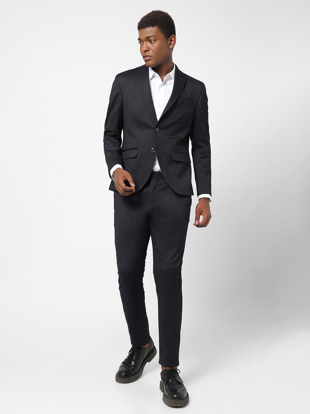 Men's Black Pin Dot Blazer TCJ1850