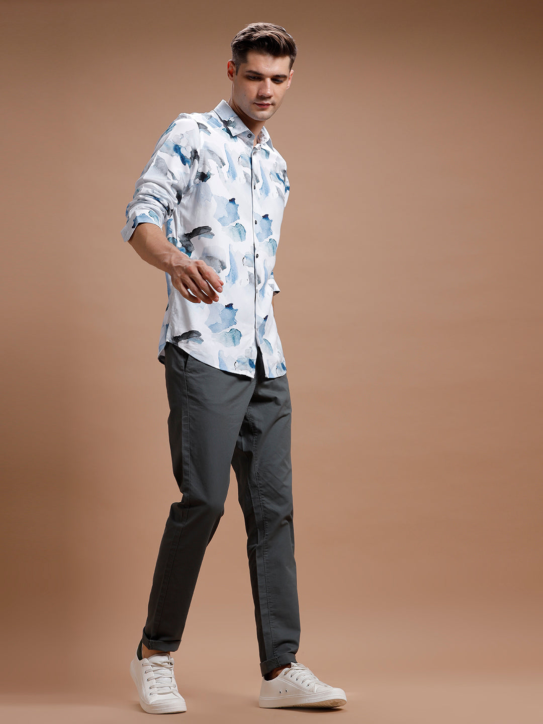 Dk Grey Smart Casual Cotton Trouser Dk Grey Smart Casual Cotton Trouser
