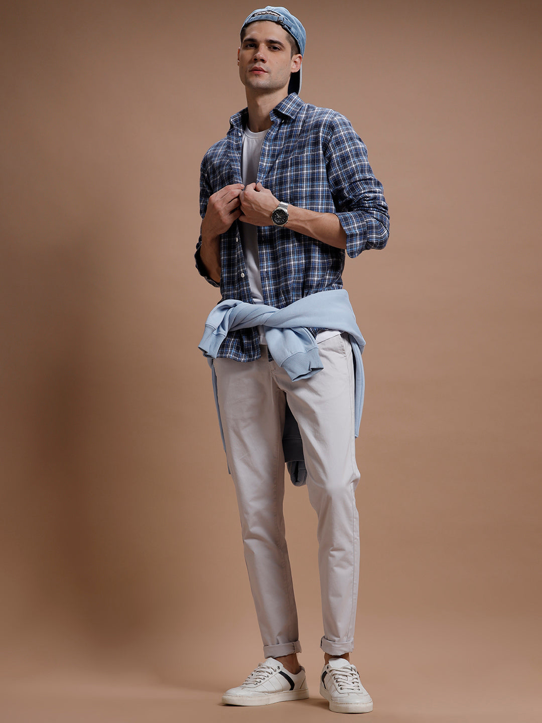 Lt Grey Smart Casual Cotton Trouser Lt Grey Smart Casual Cotton Trouser