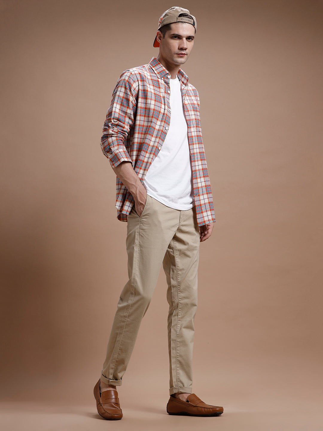 Beige Smart Casual Cotton Trouser Beige Smart Casual Cotton Trouser