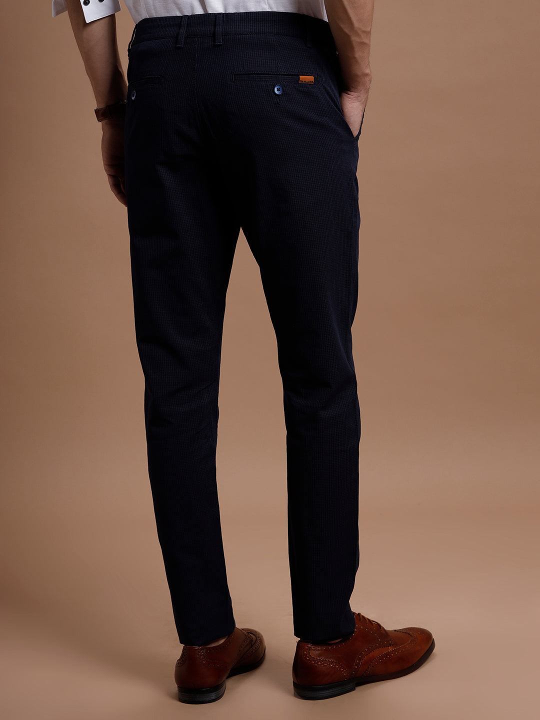 Dk Navy Smart Casual Stretch Trouser Dk Navy Smart Casual Stretch Trouser