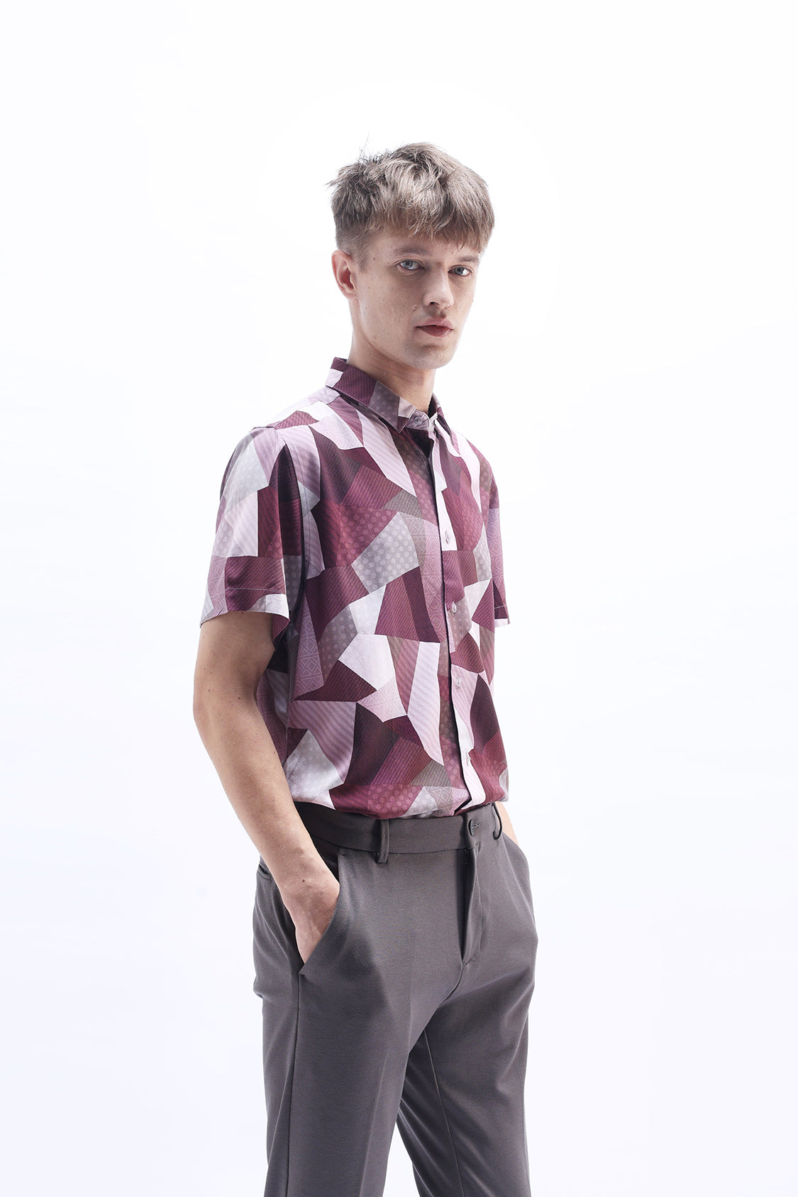 ABSTRACT PRINTED HALF SLEEVES SHIRT ABSTRACT PRINTED HALF SLEEVES SHIRT