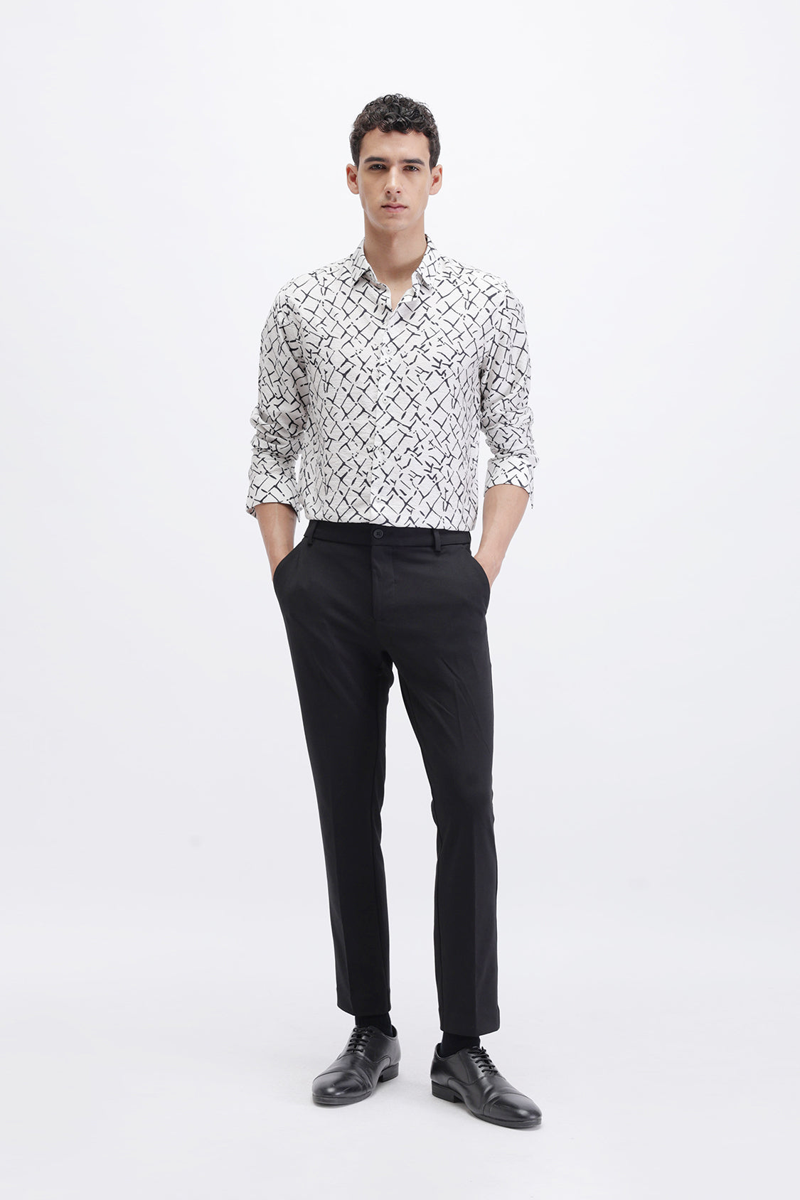 ABSTRACT PRINTED SLIM FIT SHIRT ABSTRACT PRINTED SLIM FIT SHIRT