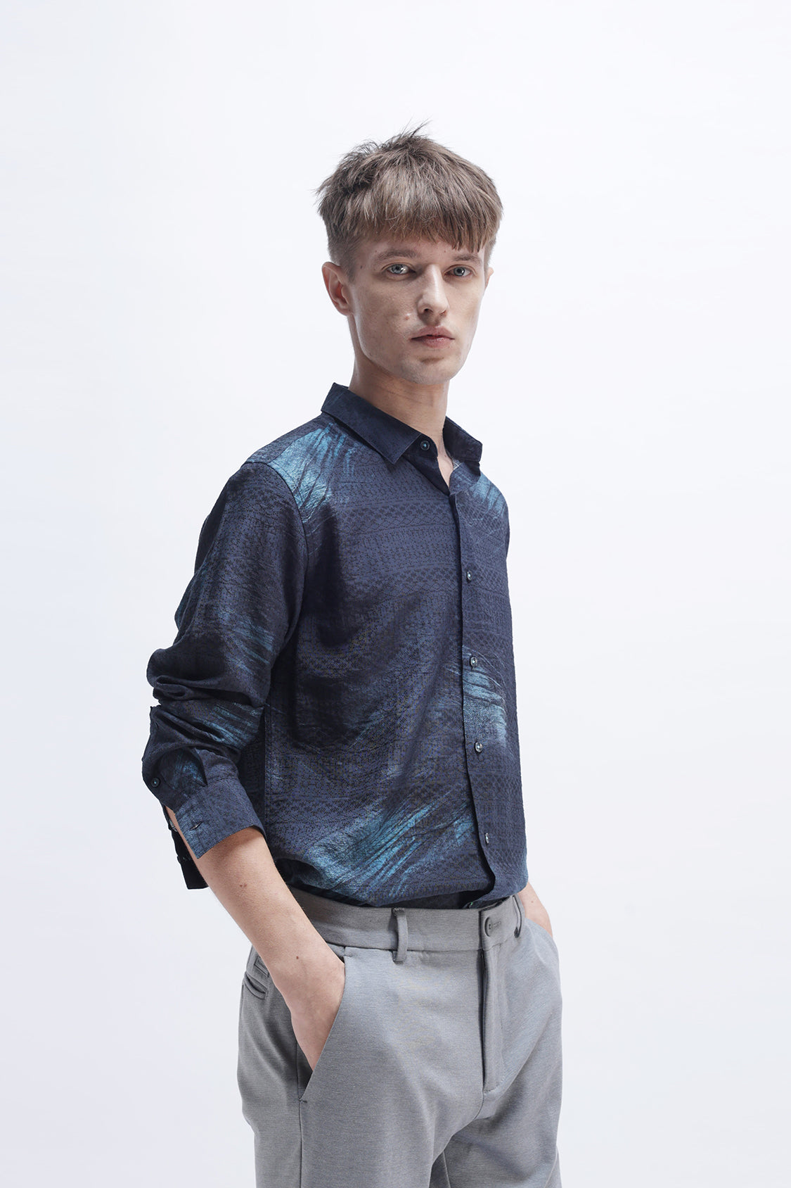 BRUSH STROKE PRINTED SHIRT