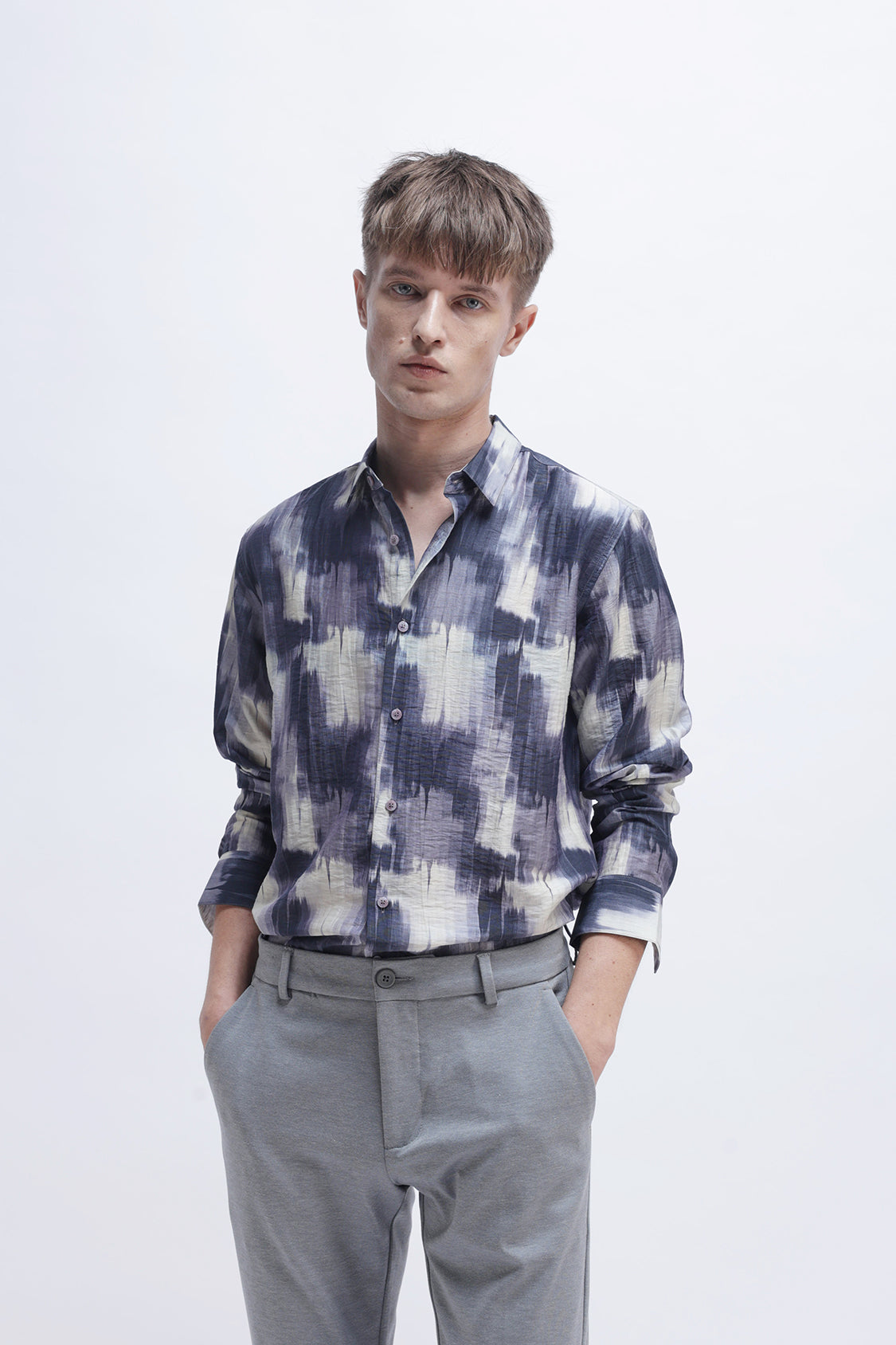 ABSTRACT PRINTED SLIM FIT SHIRT ABSTRACT PRINTED SLIM FIT SHIRT