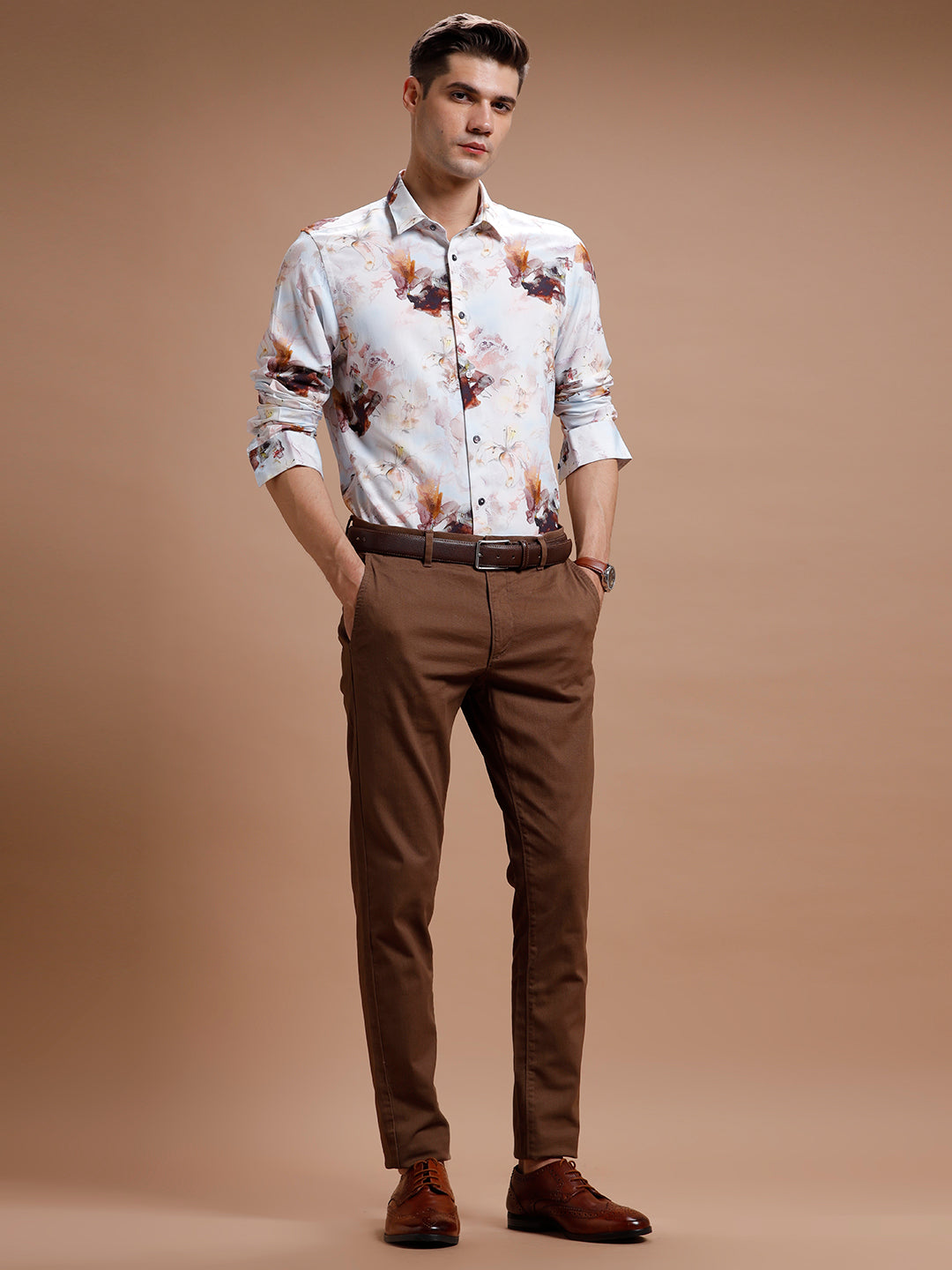 Brown Smart Casual Stretch Trouser Brown Smart Casual Stretch Trouser