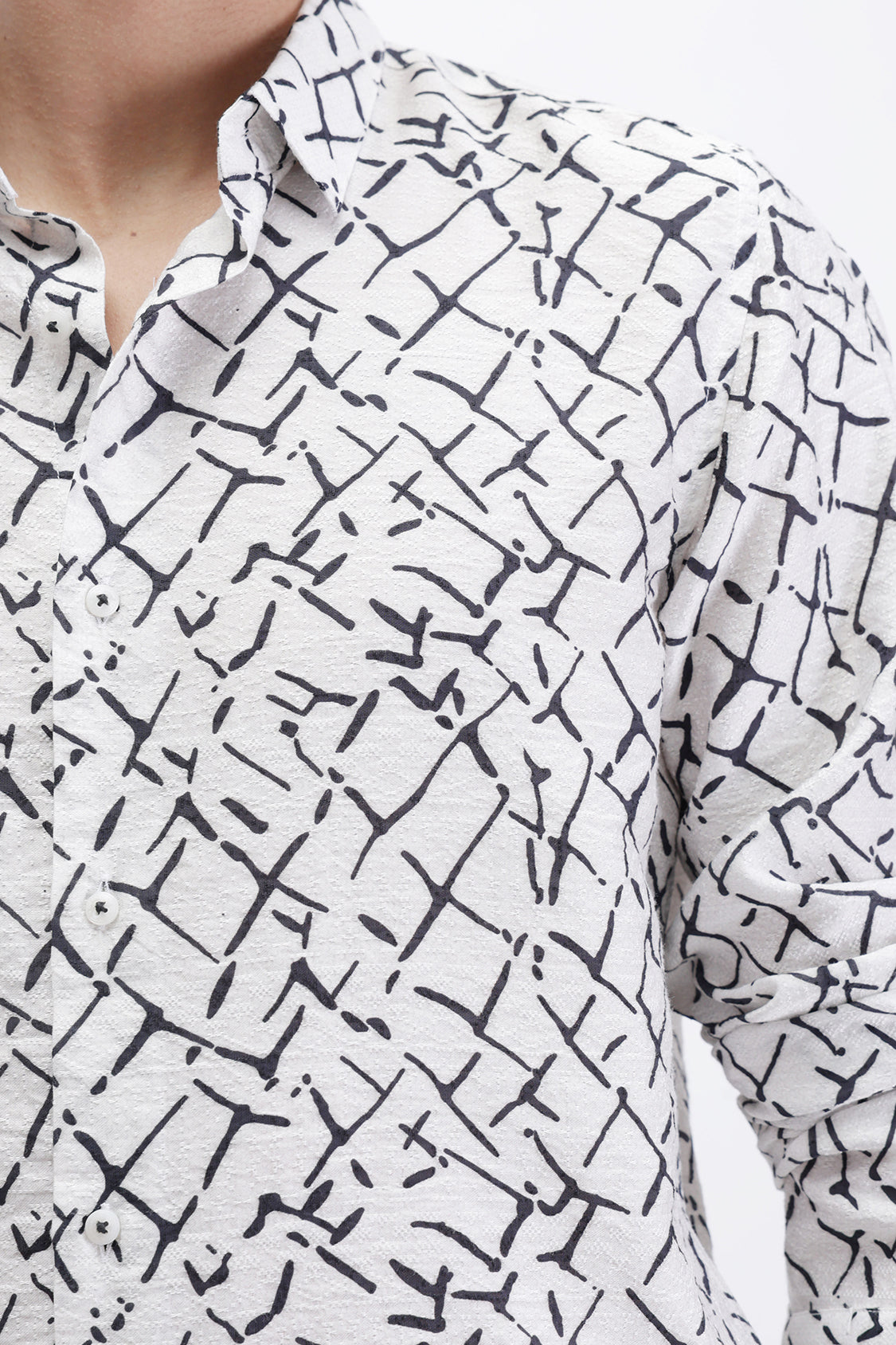 ABSTRACT PRINTED SLIM FIT SHIRT ABSTRACT PRINTED SLIM FIT SHIRT