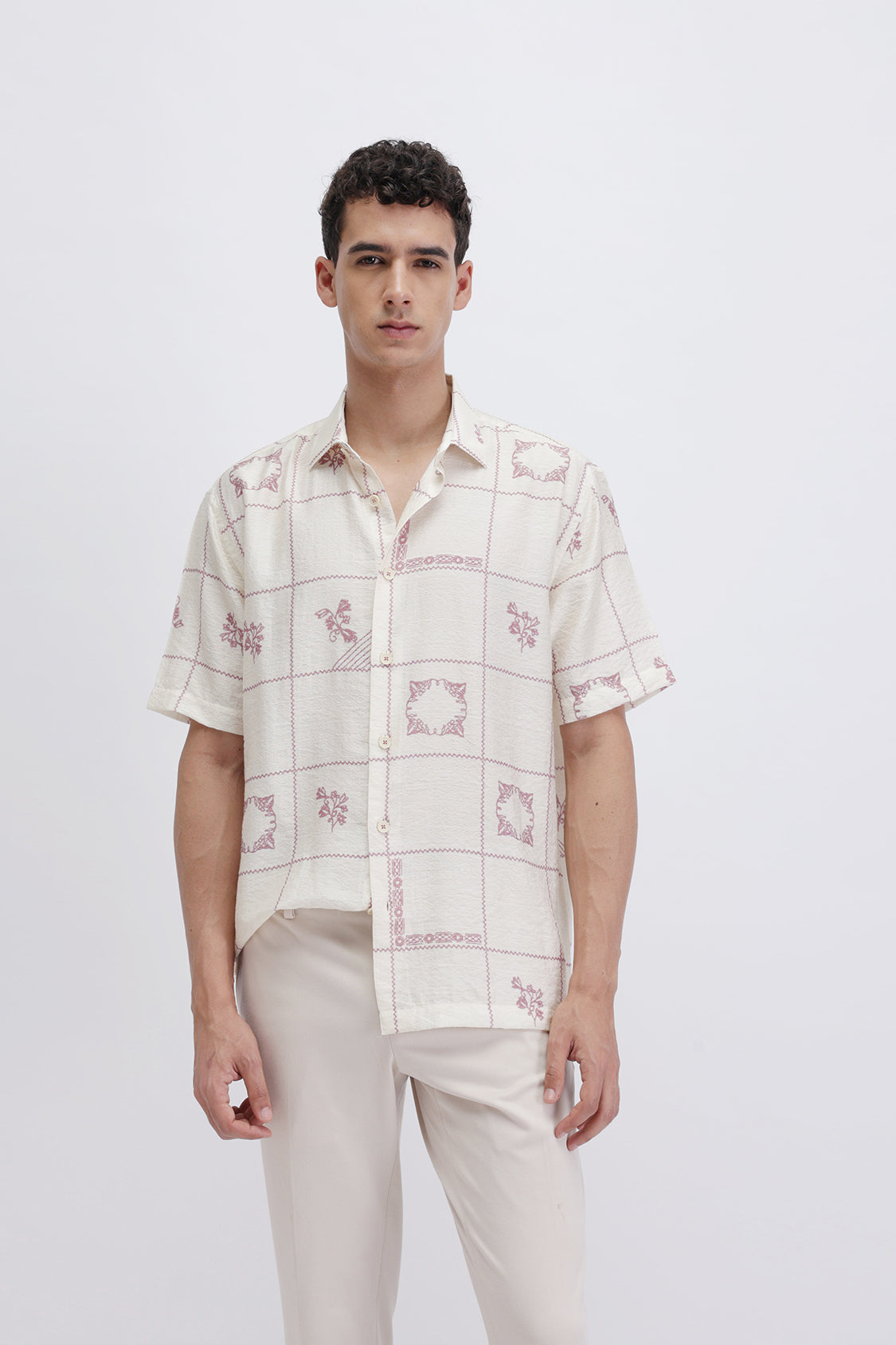ABSTRACT CHECKED SLIM FIT SHIRT ABSTRACT CHECKED SLIM FIT SHIRT
