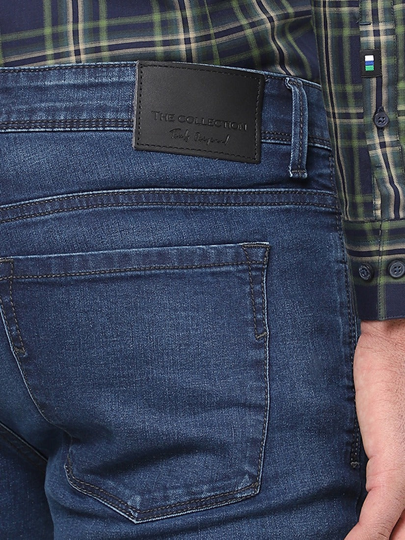 Men Slim Mid Rise Light Blue Jeans Men Slim Mid Rise Light Blue Jeans