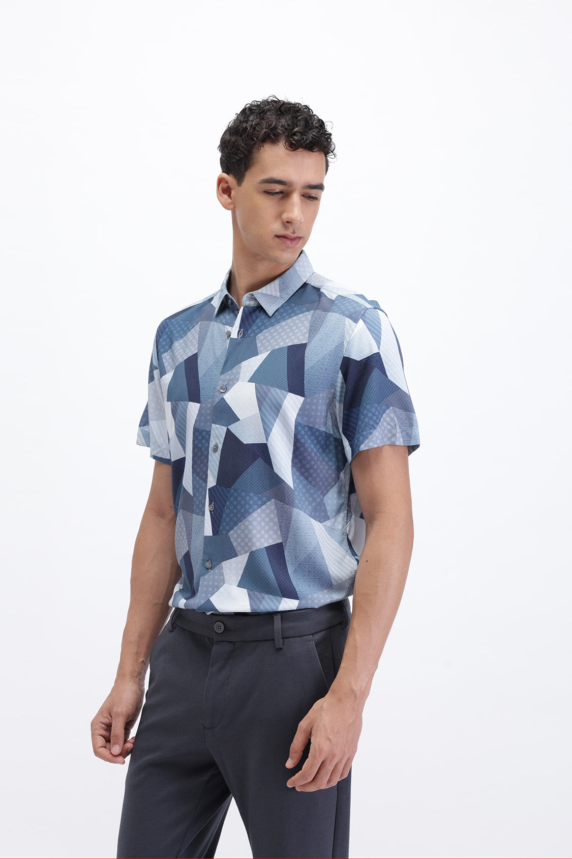 ABSTRACT PRINTED HALF SLEEVES SHIRT ABSTRACT PRINTED HALF SLEEVES SHIRT