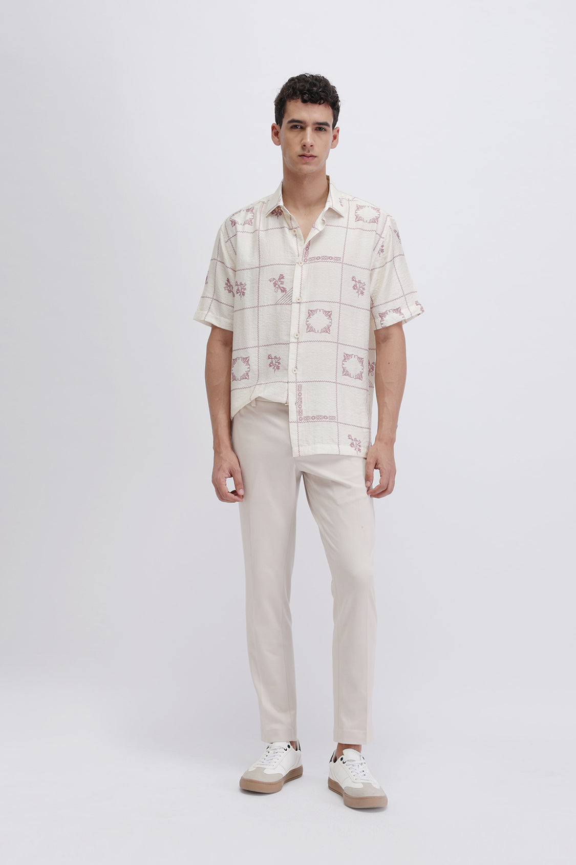 ABSTRACT CHECKED SLIM FIT SHIRT ABSTRACT CHECKED SLIM FIT SHIRT