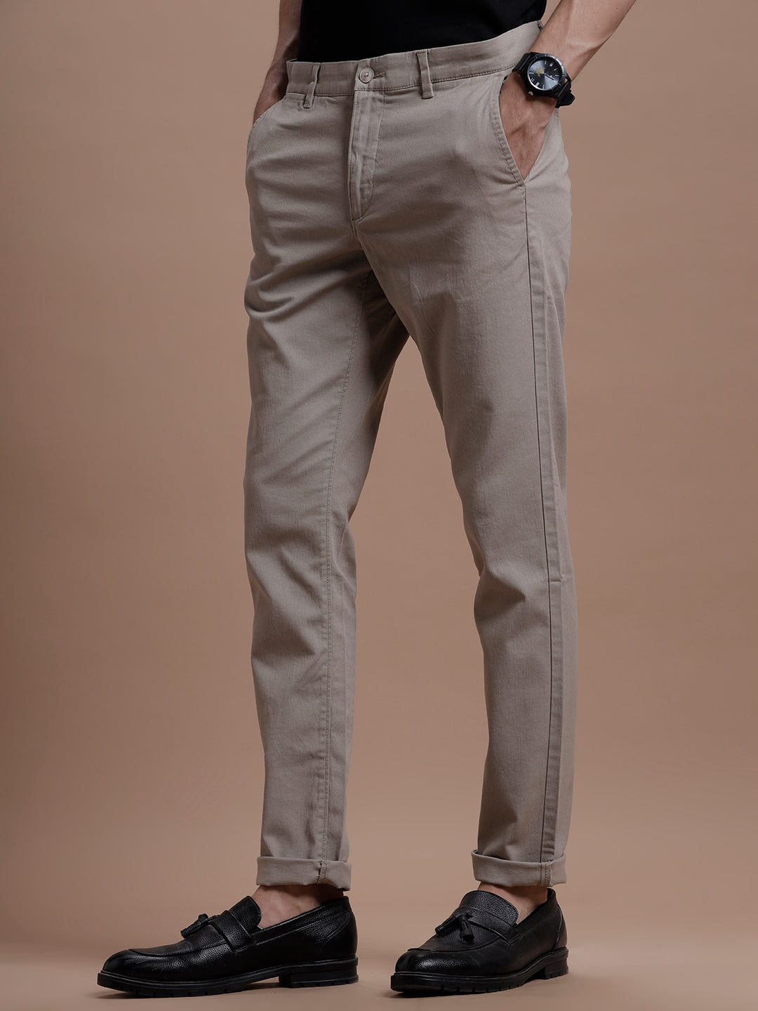 Beige Smart Casual Stretch Trouser Beige Smart Casual Stretch Trouser