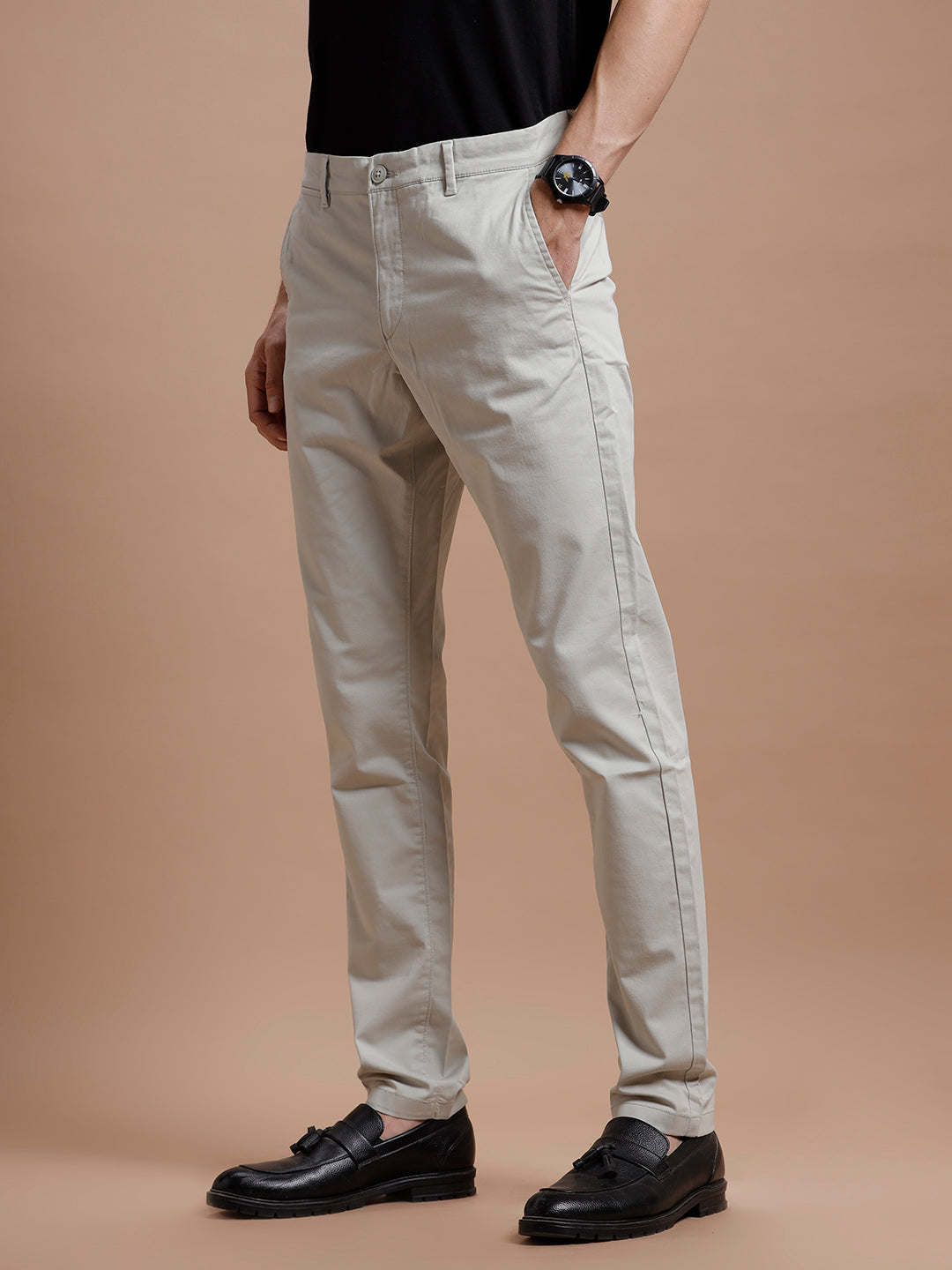 Grey Smart Casual Cotton Trouser Grey Smart Casual Cotton Trouser