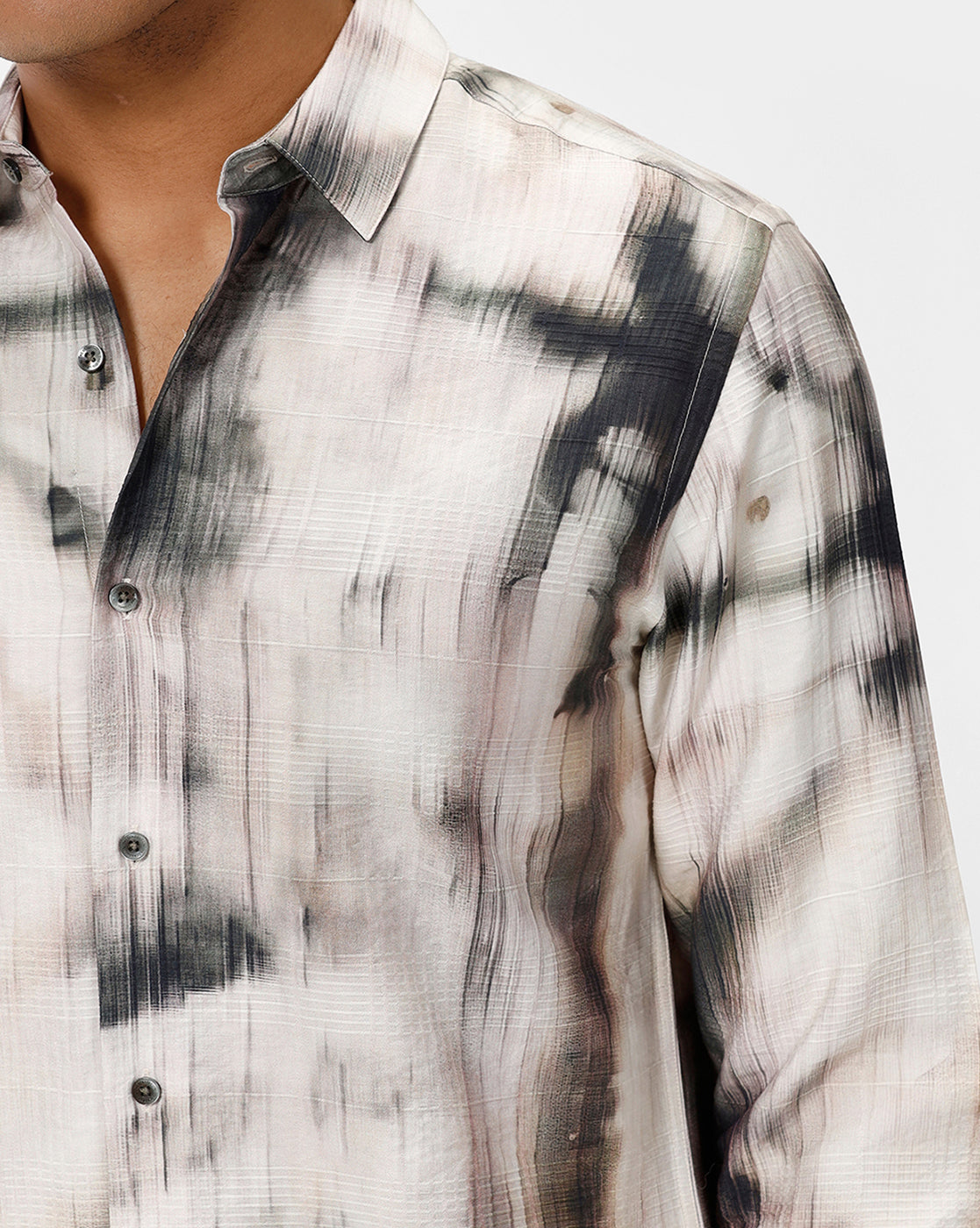 Green-Off White Printed Casual Shirt Green-Off White Printed Casual Shirt