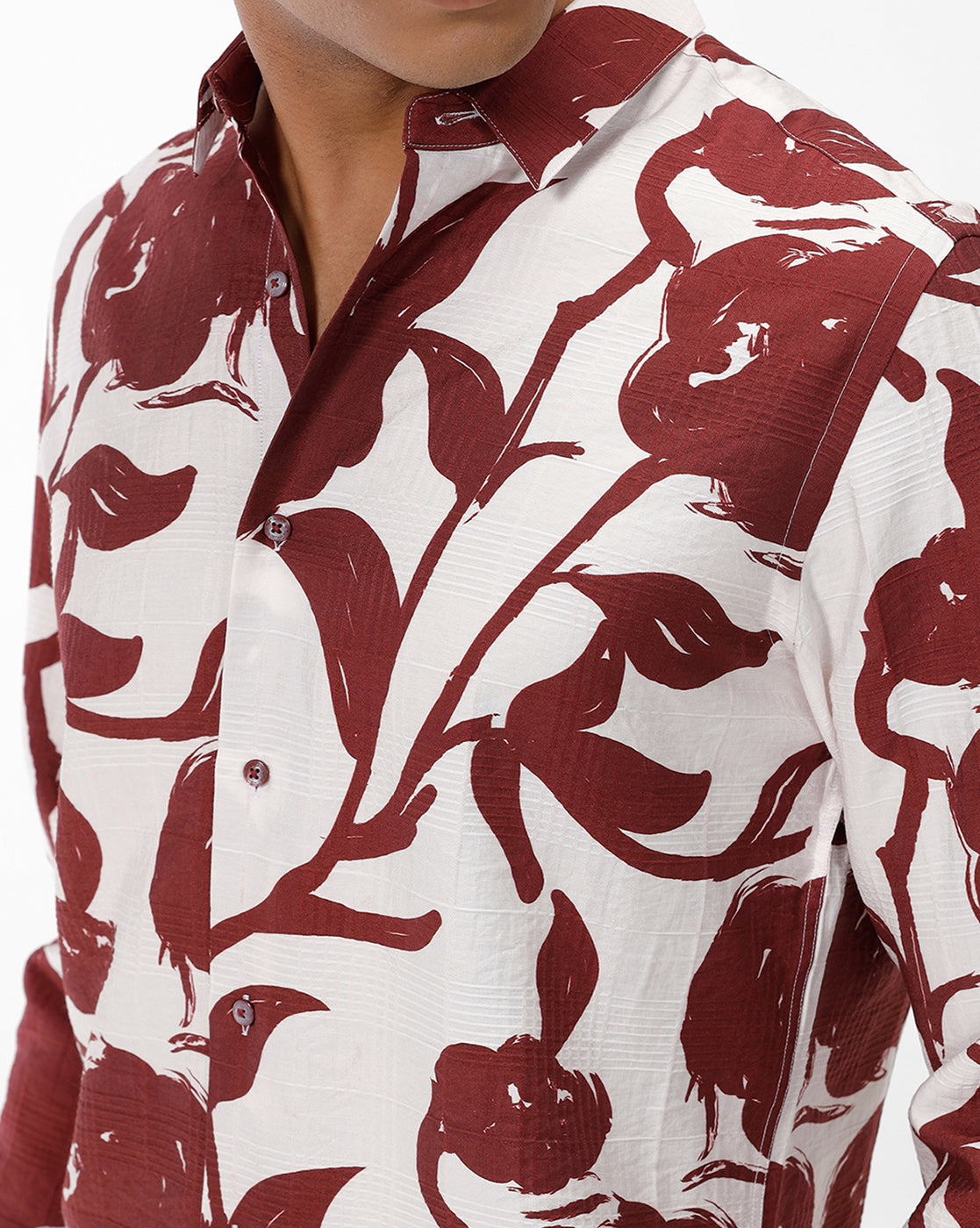 POSSUM – Marron Print Casual Shirt POSSUM – Marron Print Casual Shirt