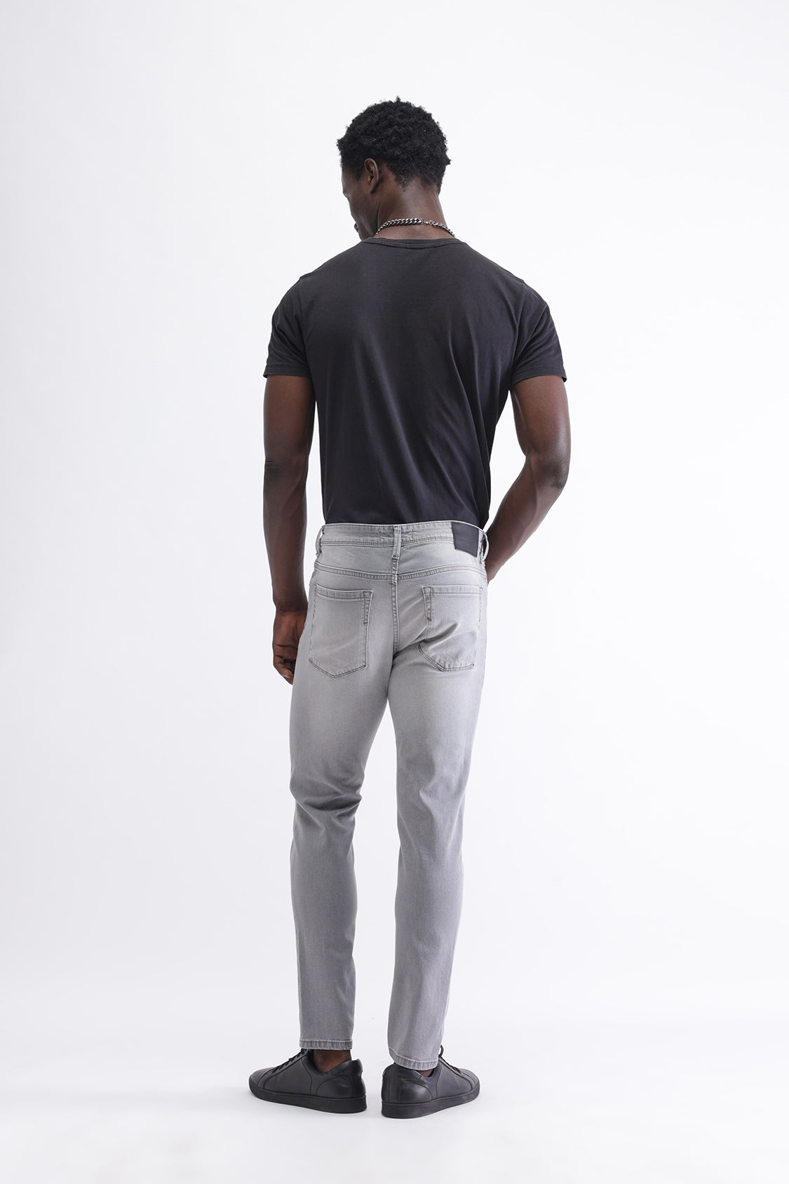 Men Slim Mid Rise Grey Jeans Men Slim Mid Rise Grey Jeans