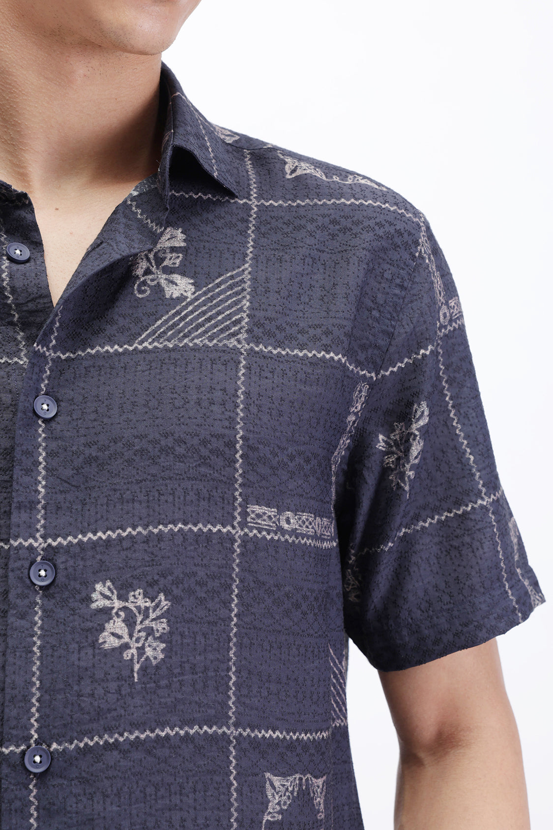 ABSTRACT CHECKED SLIM FIT SHIRT ABSTRACT CHECKED SLIM FIT SHIRT
