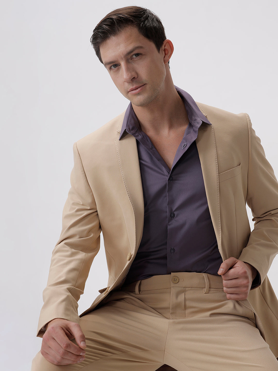 Samuel Purple Sage Cotton Shirt Samuel Purple Sage Cotton Shirt