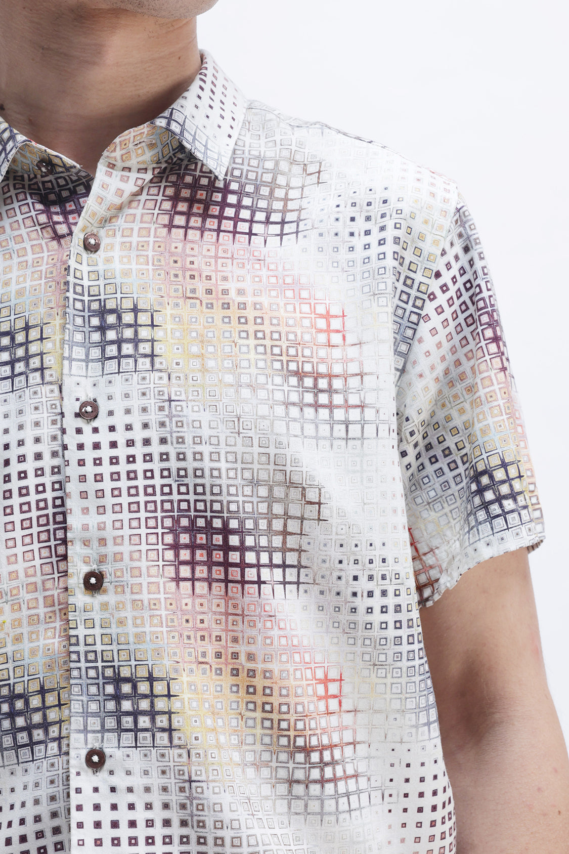 ABSTRACT PRINTED HALF SLEEVES SHIRT ABSTRACT PRINTED HALF SLEEVES SHIRT