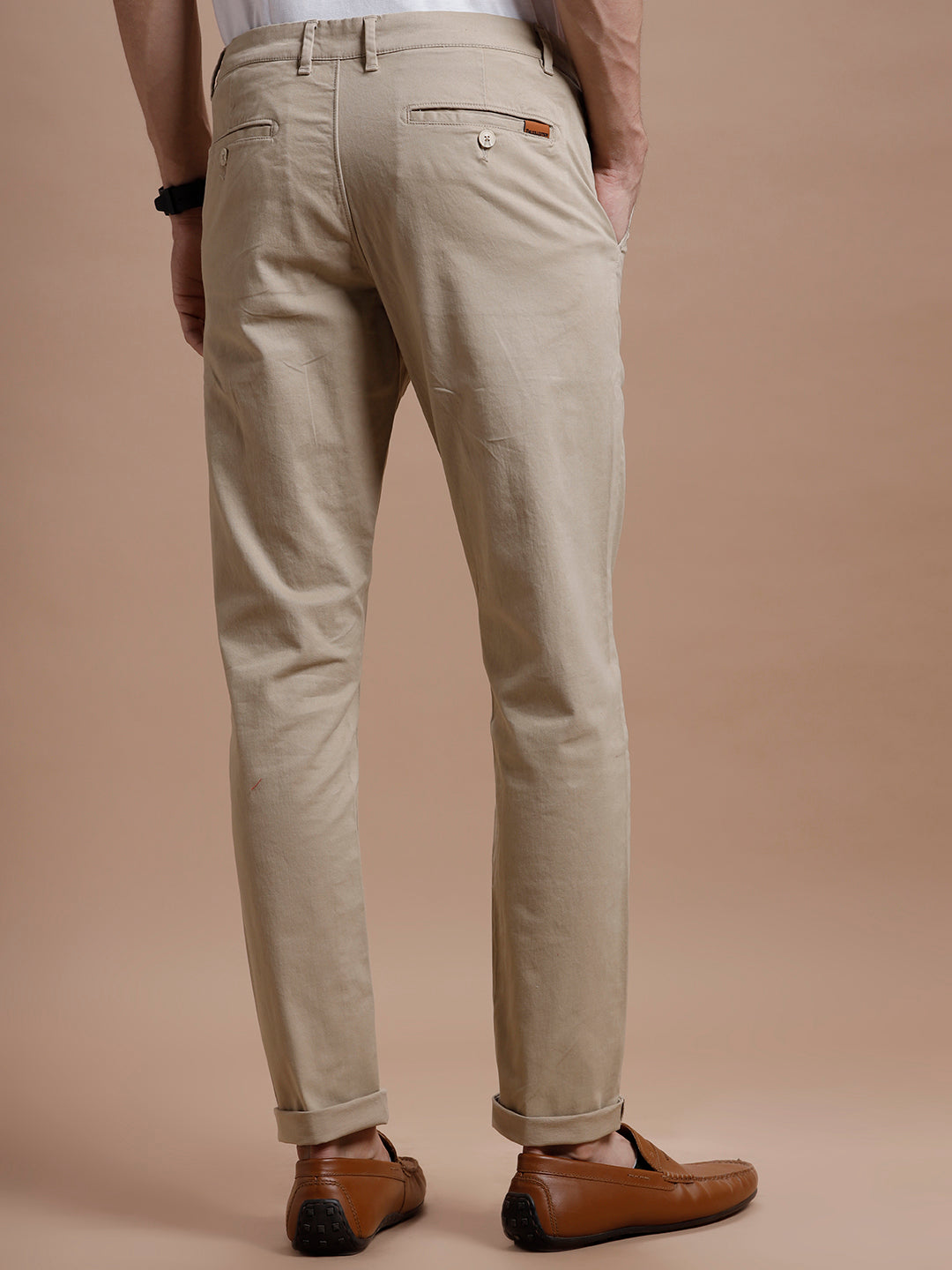 Beige Smart Casual Cotton Trouser Beige Smart Casual Cotton Trouser