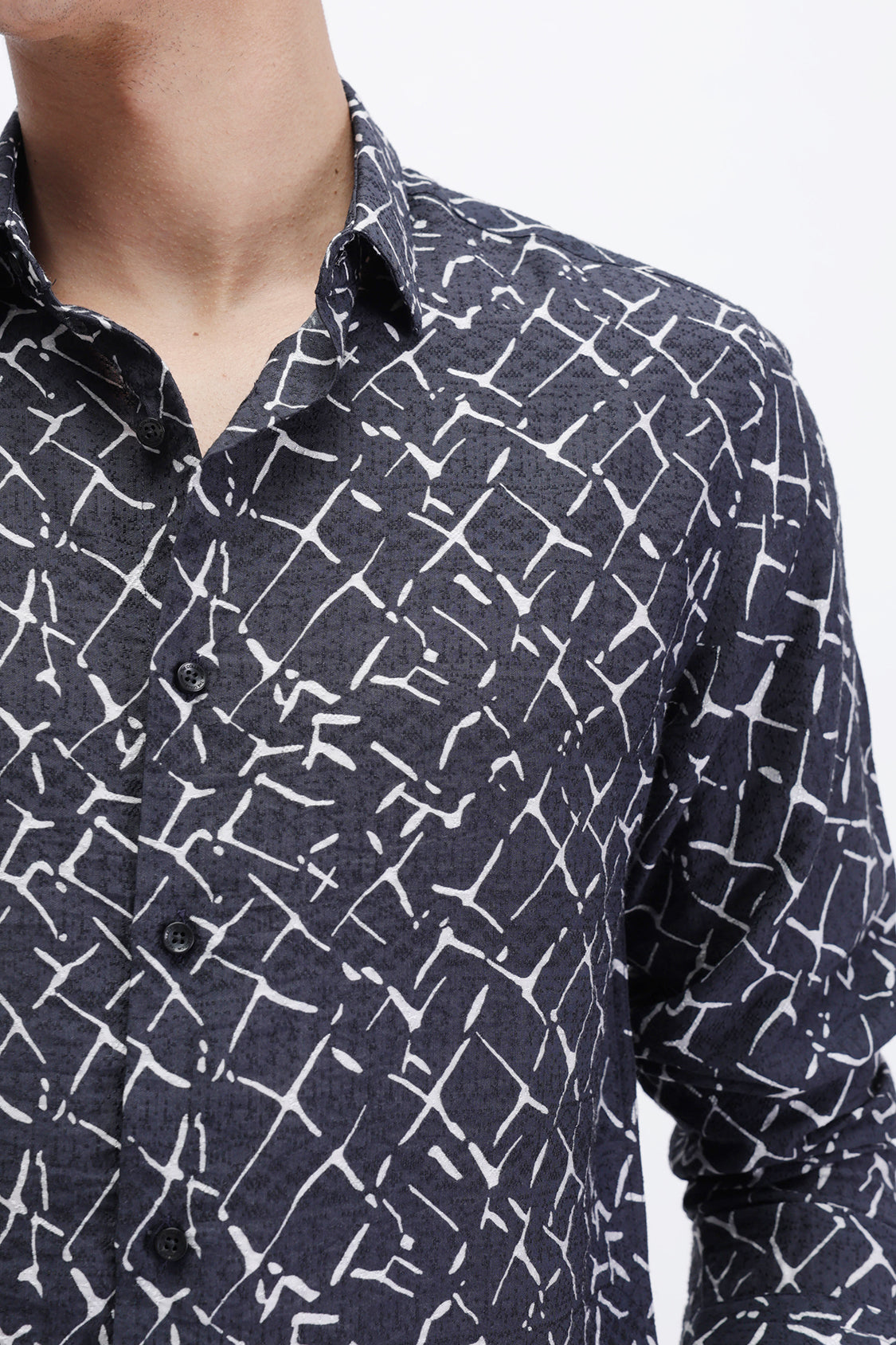 ABSTRACT PRINTED SLIM FIT SHIRT ABSTRACT PRINTED SLIM FIT SHIRT