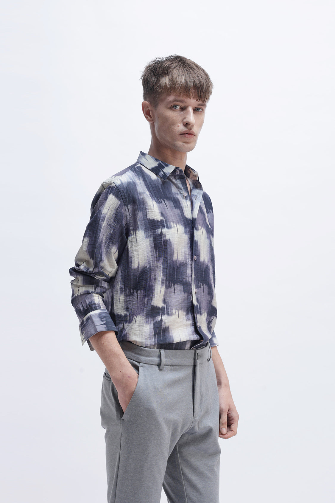 ABSTRACT PRINTED SLIM FIT SHIRT ABSTRACT PRINTED SLIM FIT SHIRT