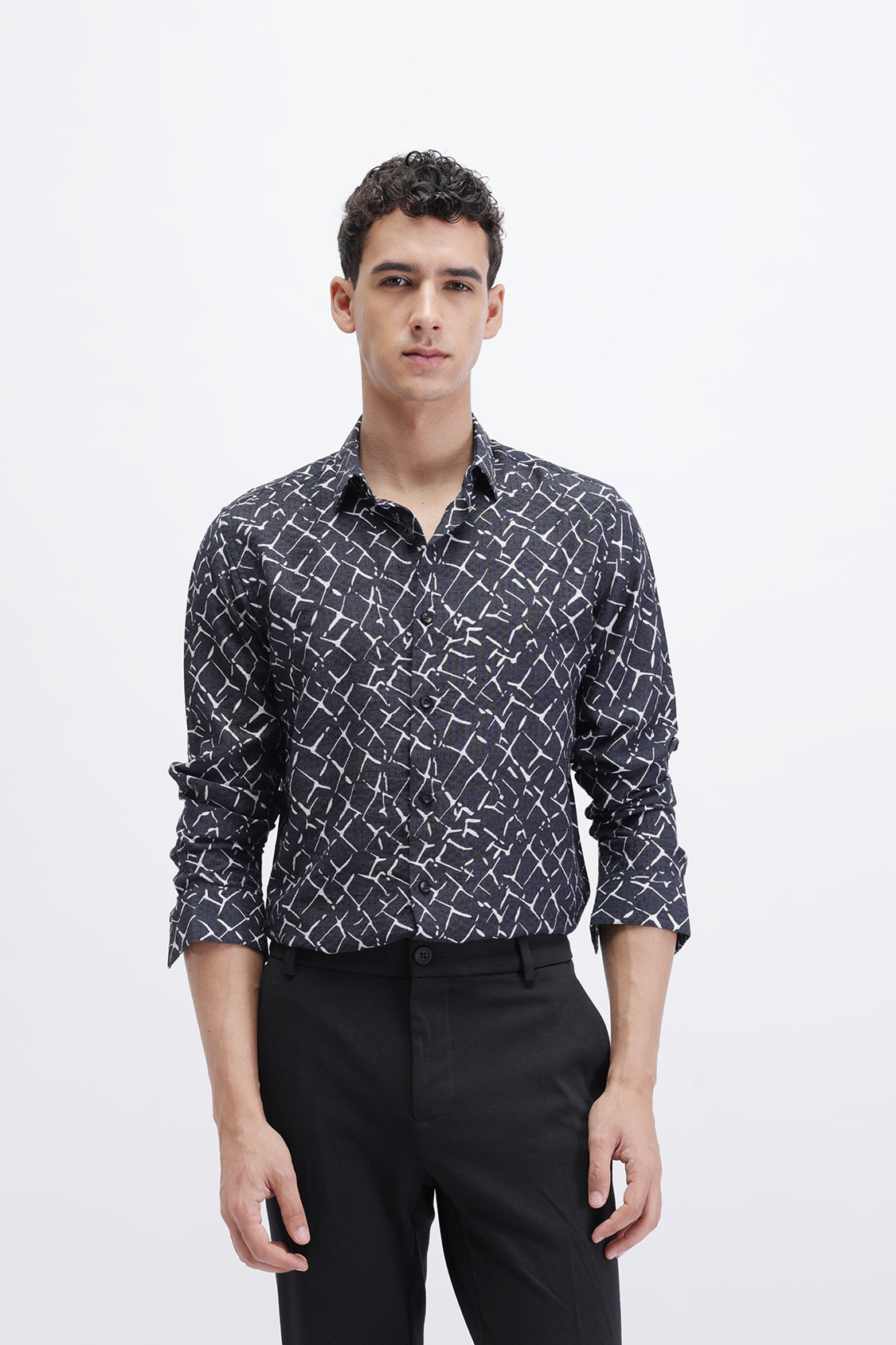 ABSTRACT PRINTED SLIM FIT SHIRT ABSTRACT PRINTED SLIM FIT SHIRT