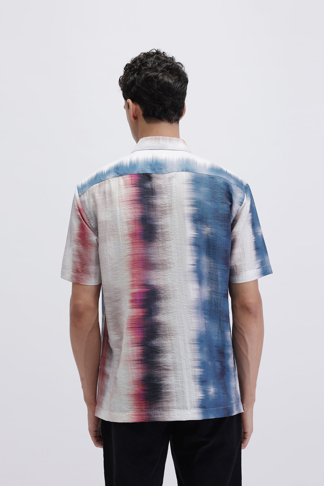 ABSTRACT STRIPED PRINTED SHIRT