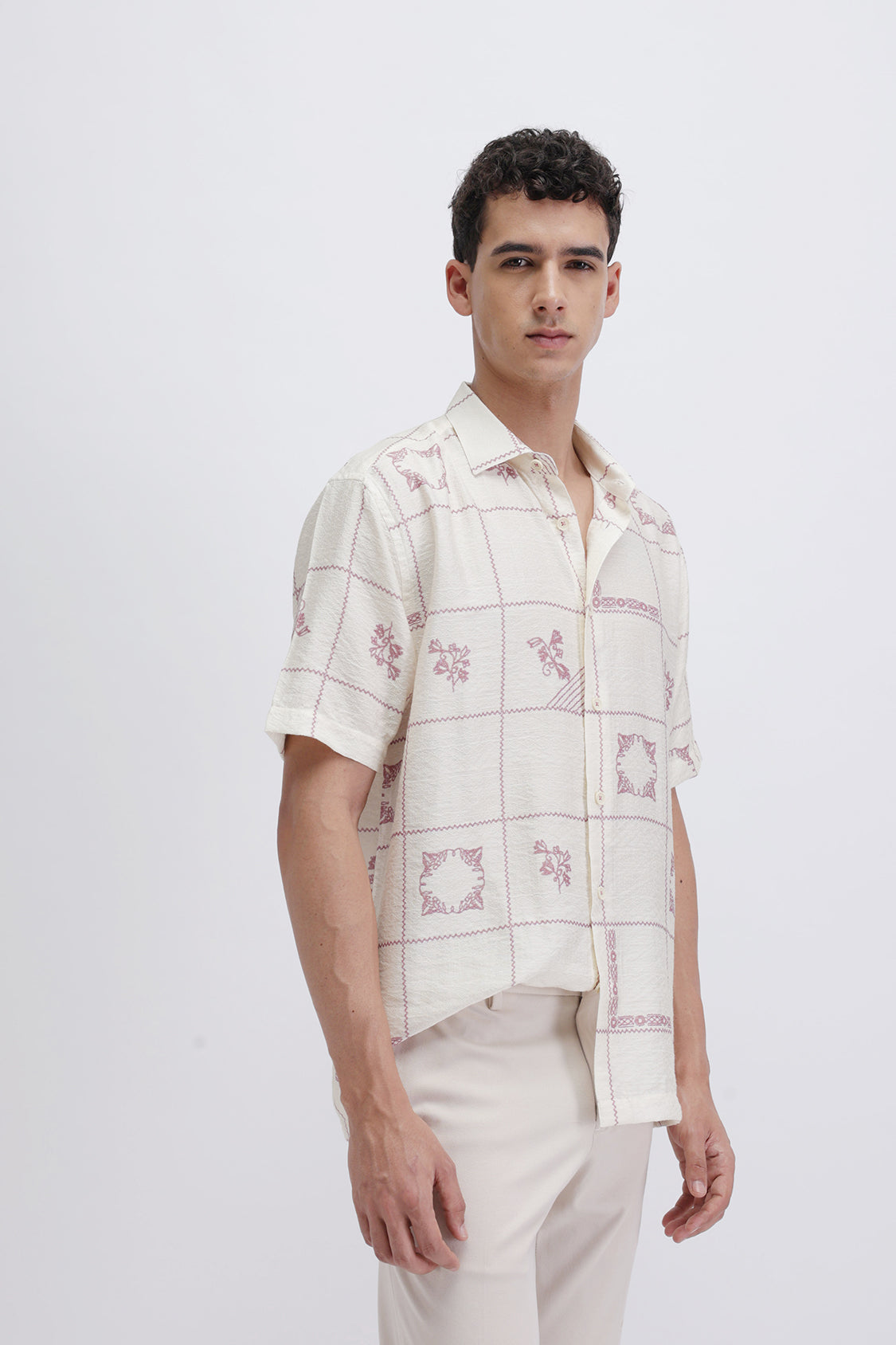 ABSTRACT CHECKED SLIM FIT SHIRT ABSTRACT CHECKED SLIM FIT SHIRT