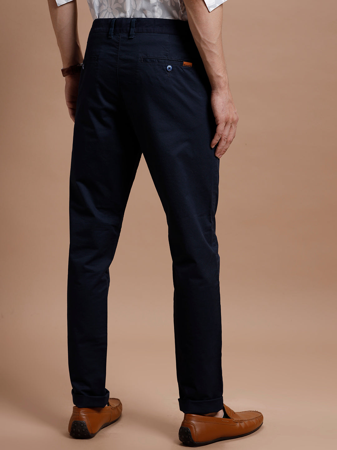 Navy Smart Casual Cotton Trouser Navy Smart Casual Cotton Trouser