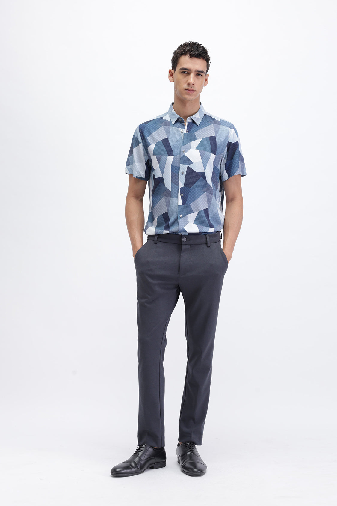 ABSTRACT PRINTED HALF SLEEVES SHIRT ABSTRACT PRINTED HALF SLEEVES SHIRT