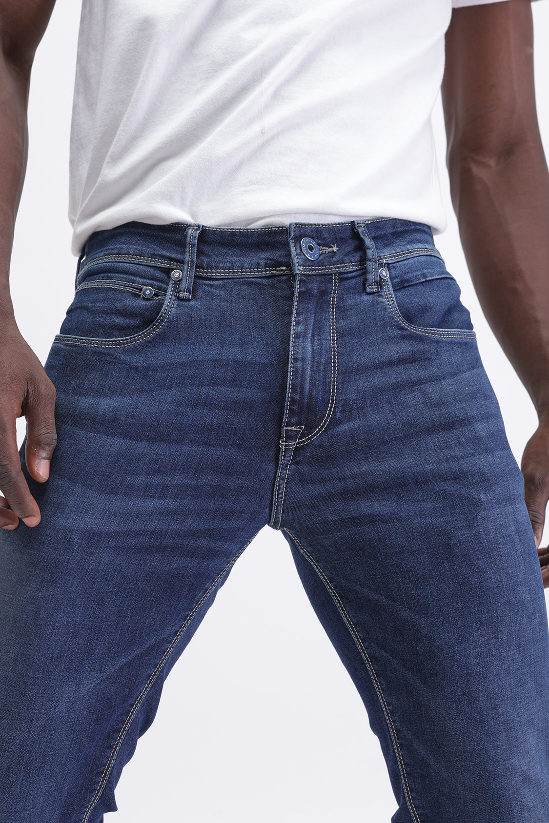 SLIM FIT MID WASH JEANS SLIM FIT MID WASH JEANS