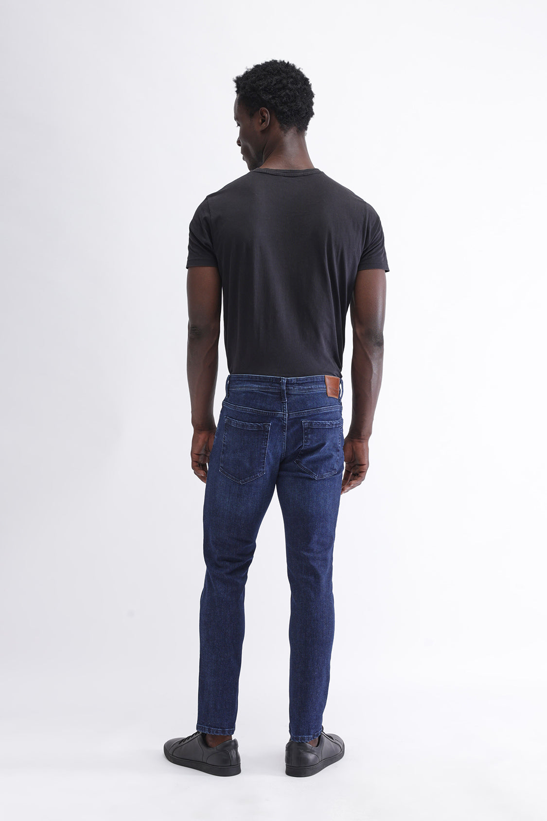 Men Slim Mid Rise Blue Jeans Men Slim Mid Rise Blue Jeans