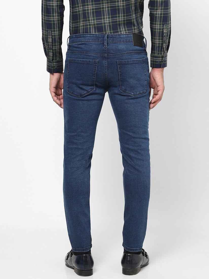 Men Slim Mid Rise Light Blue Jeans Men Slim Mid Rise Light Blue Jeans