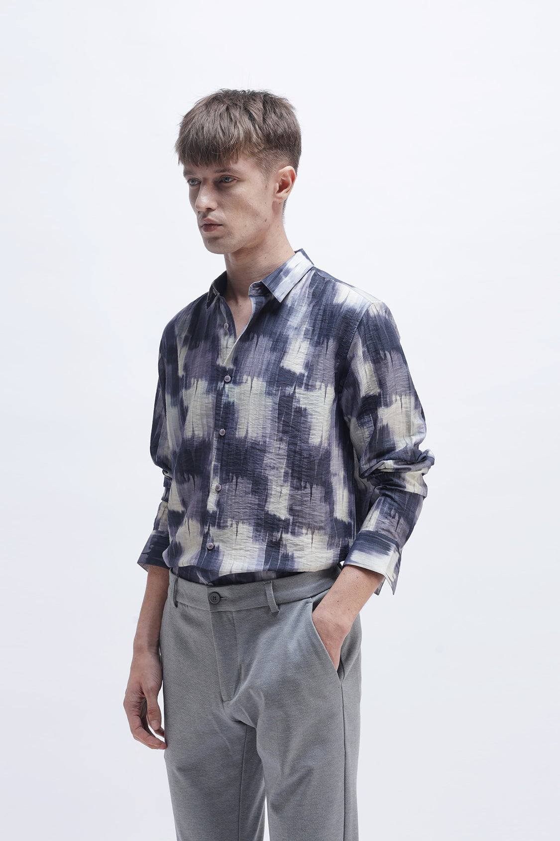 ABSTRACT PRINTED SLIM FIT SHIRT ABSTRACT PRINTED SLIM FIT SHIRT