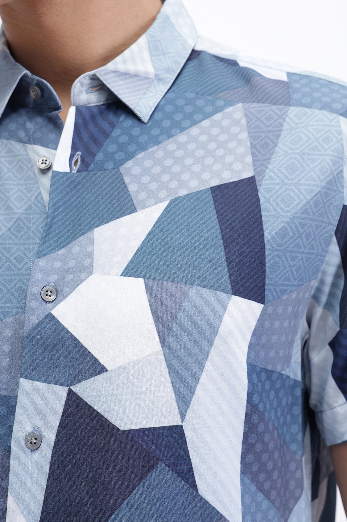 ABSTRACT PRINTED HALF SLEEVES SHIRT ABSTRACT PRINTED HALF SLEEVES SHIRT