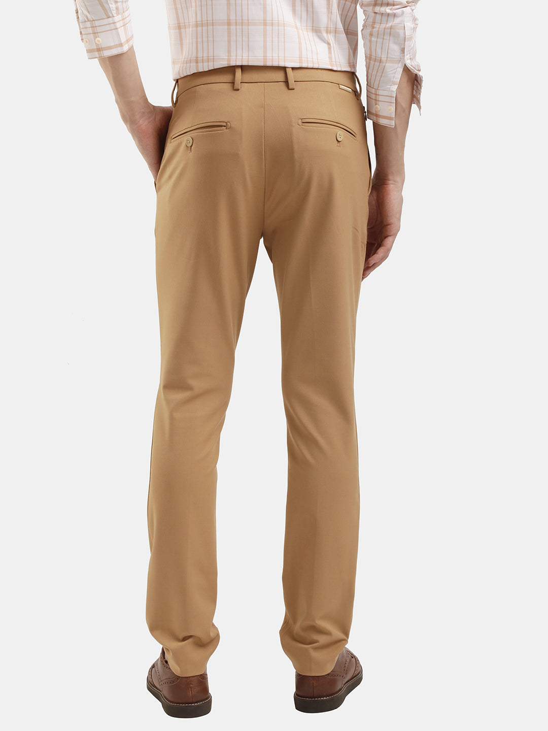 COTTON STRETCH PLAIN TROUSER COTTON STRETCH PLAIN TROUSER