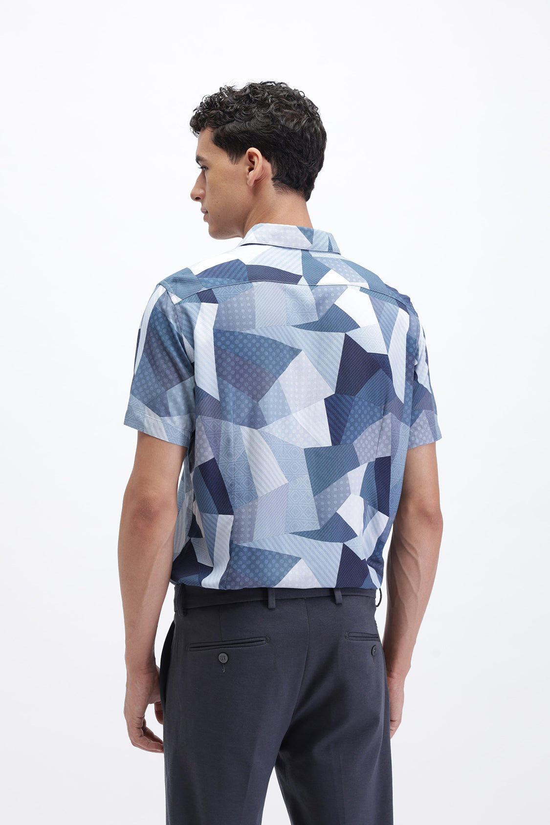 ABSTRACT PRINTED HALF SLEEVES SHIRT ABSTRACT PRINTED HALF SLEEVES SHIRT