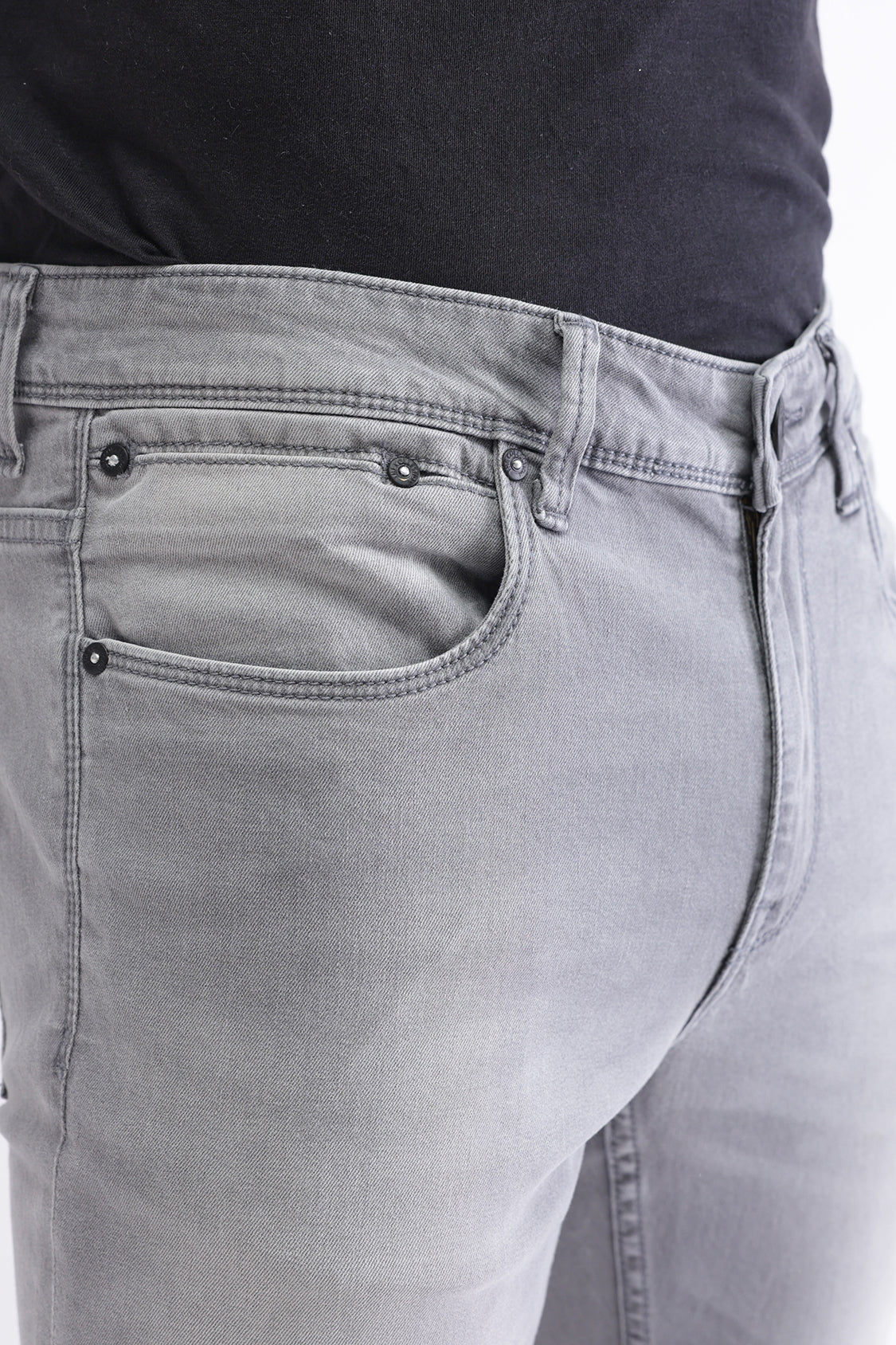 Men Slim Mid Rise Grey Jeans Men Slim Mid Rise Grey Jeans