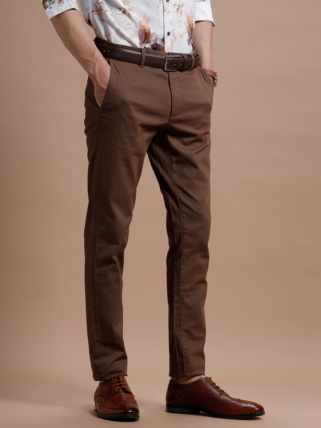 Brown Smart Casual Stretch Trouser Brown Smart Casual Stretch Trouser