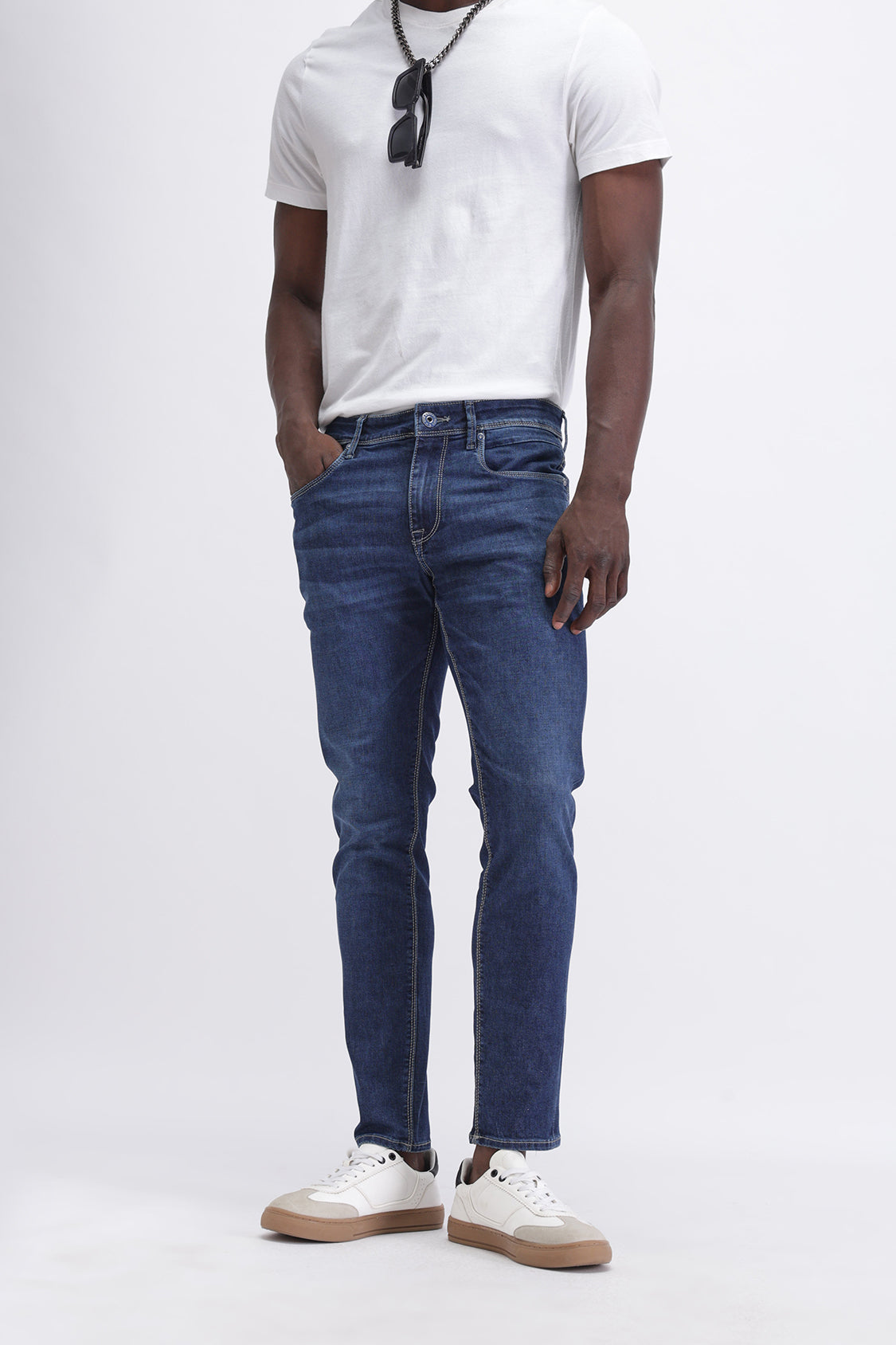 SLIM FIT MID WASH JEANS SLIM FIT MID WASH JEANS
