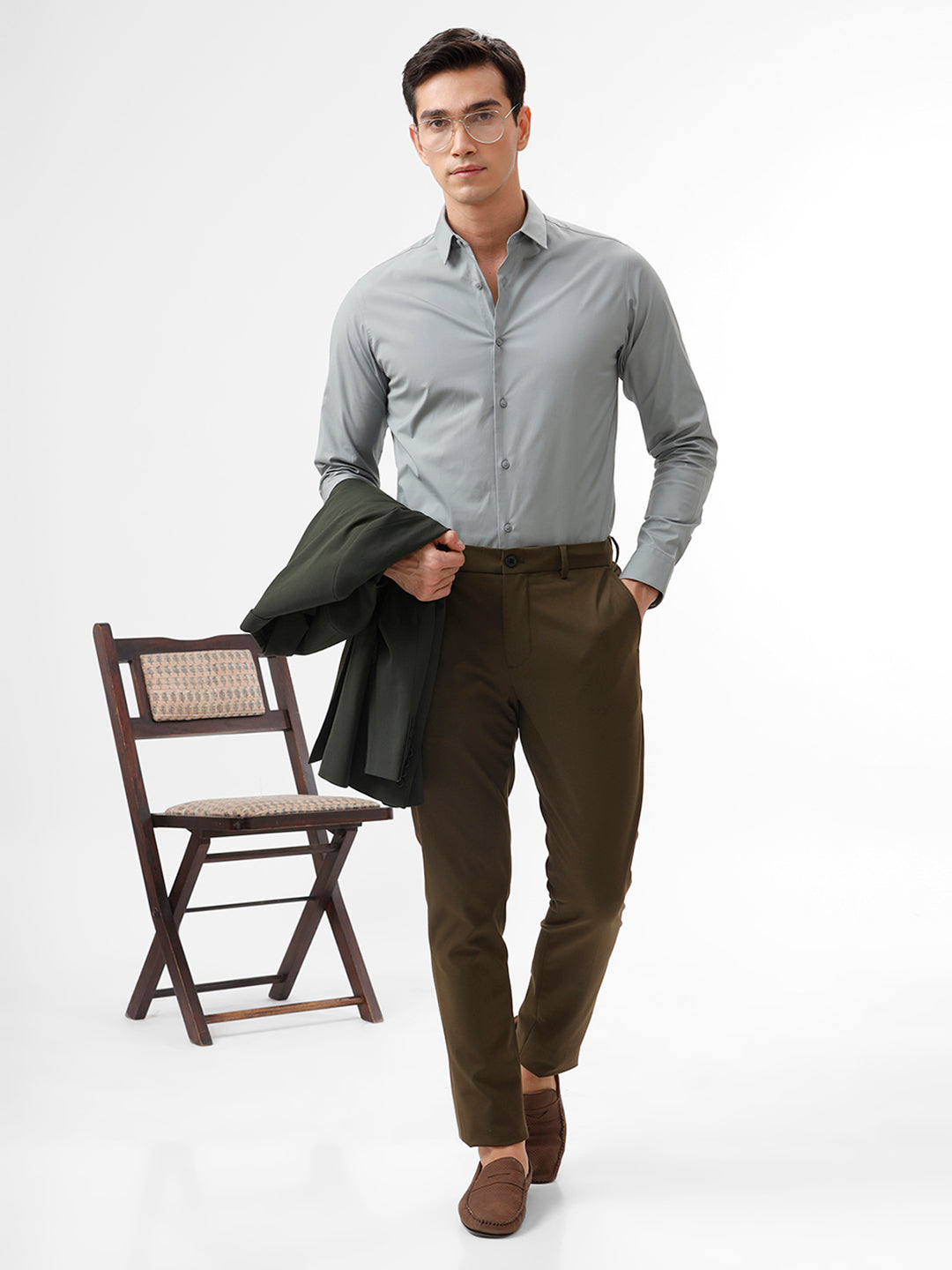 The Collection Powell Ultimate Grey Slim Fit Shirt The Collection Powell Ultimate Grey Slim Fit Shirt