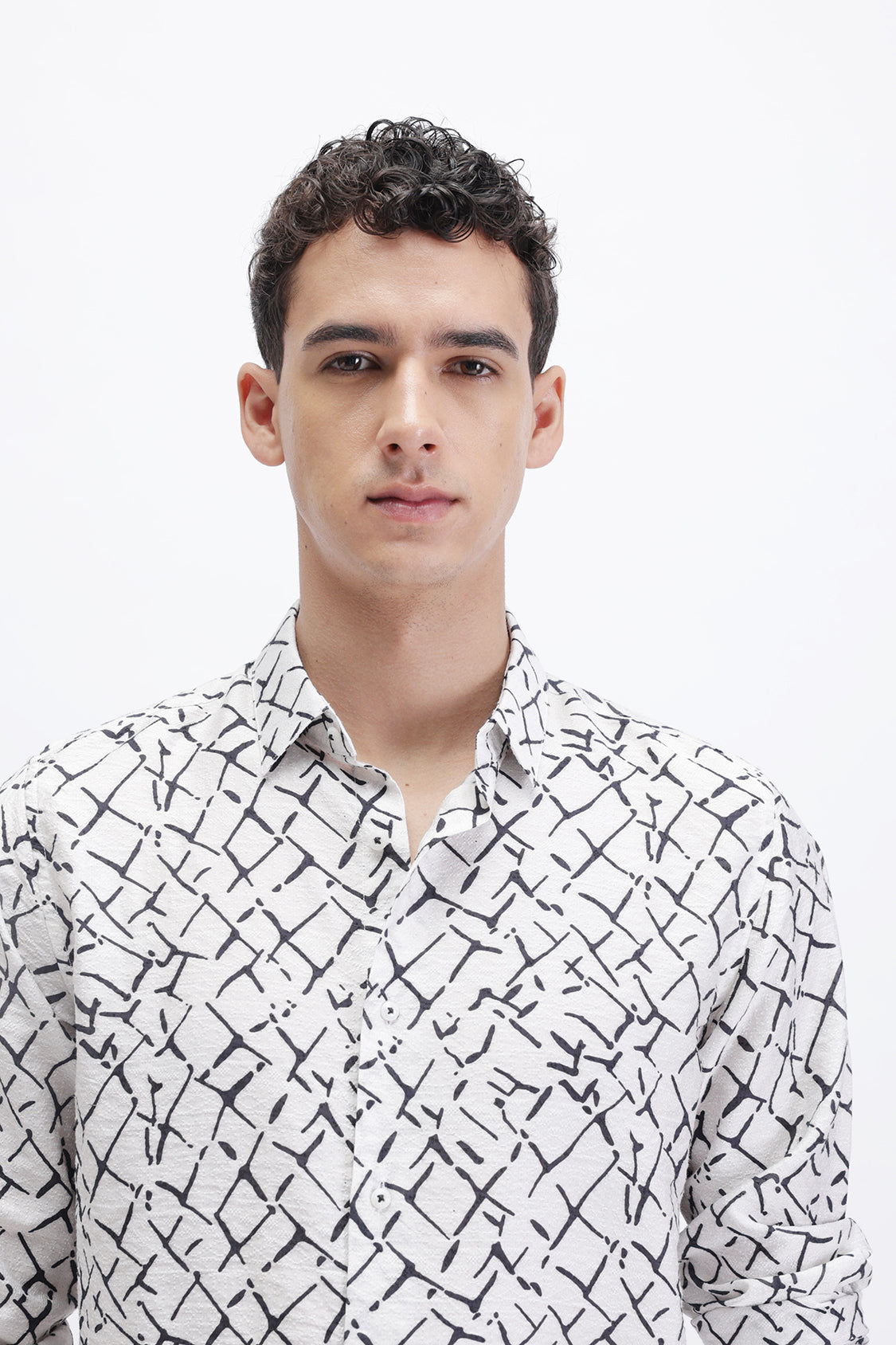 ABSTRACT PRINTED SLIM FIT SHIRT ABSTRACT PRINTED SLIM FIT SHIRT