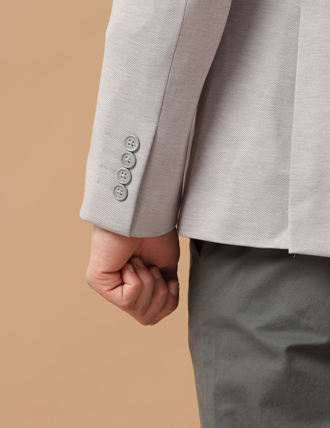 Men's Slim Fit Single Breasted Grey Formal Blazer