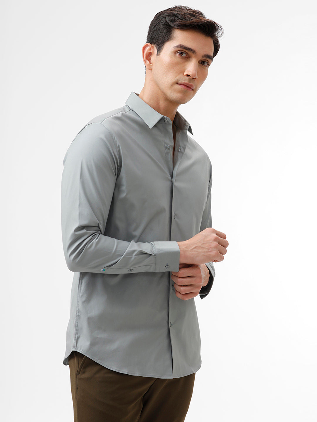 The Collection Powell Ultimate Grey Slim Fit Shirt The Collection Powell Ultimate Grey Slim Fit Shirt
